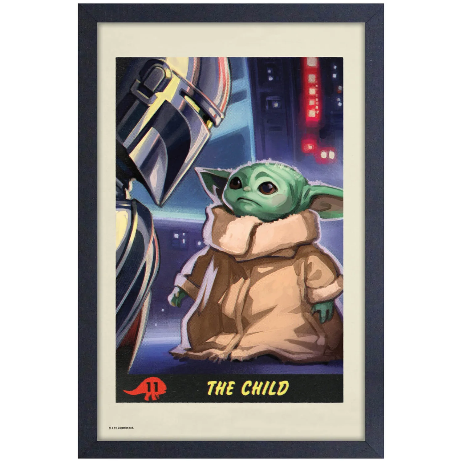 Star Wars The Mandalorian The Child Framed Art Print