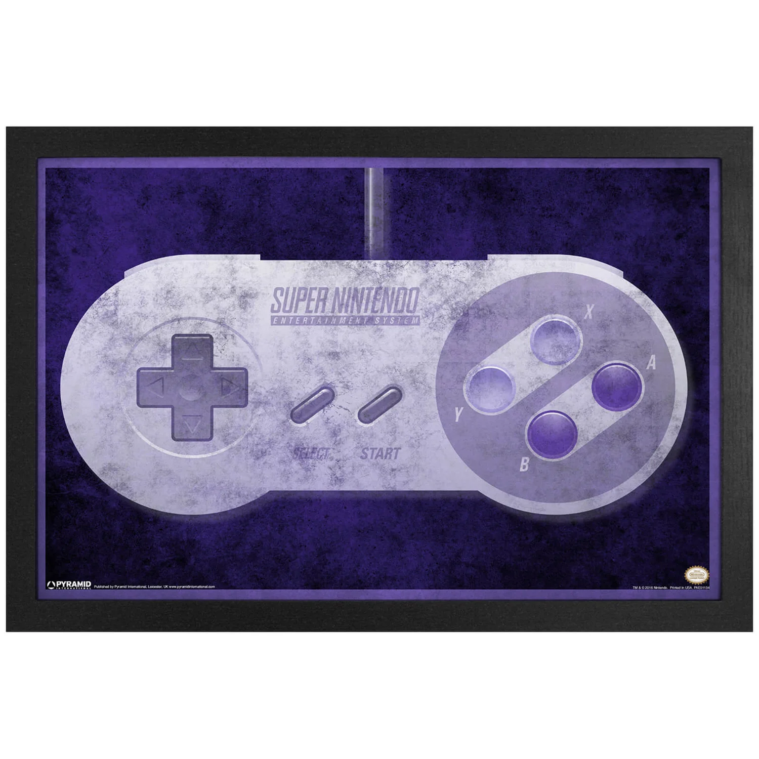 Nintendo SNES Controller Framed Art Print