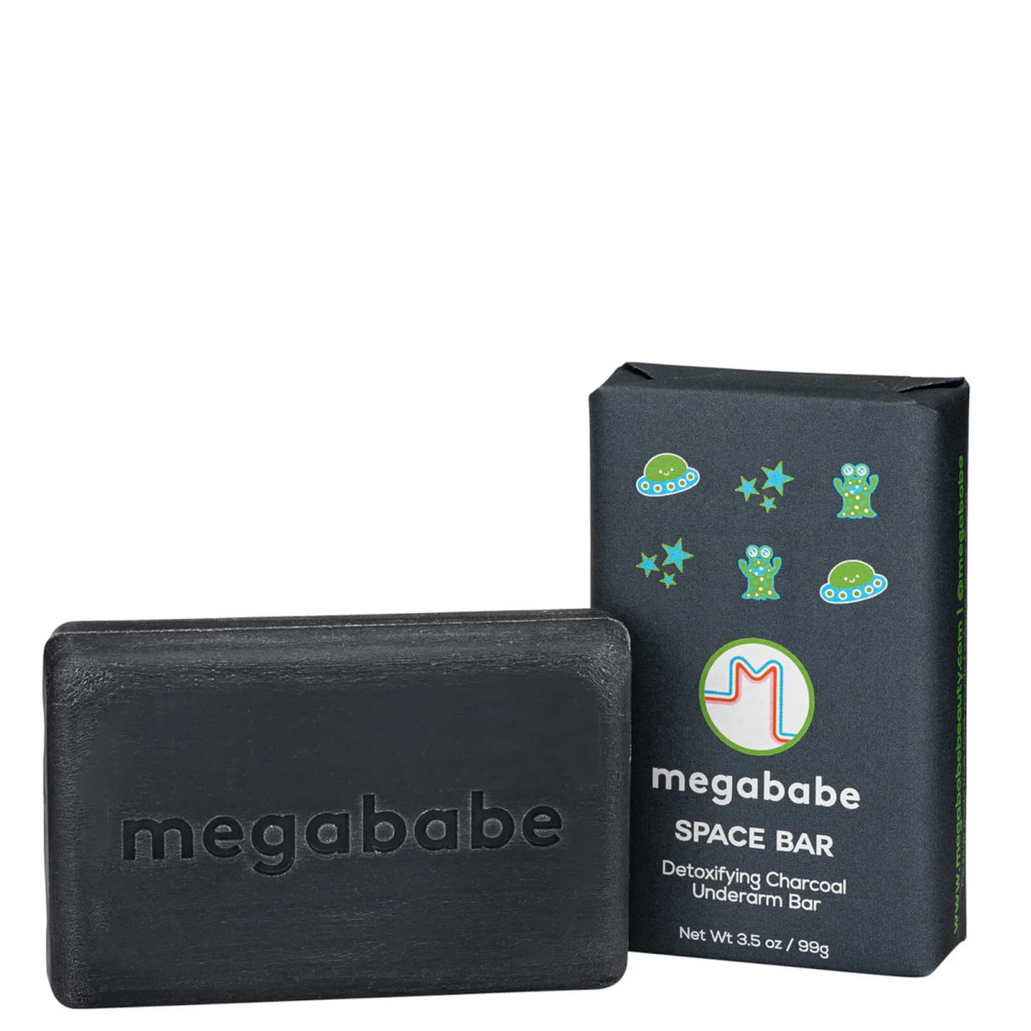 cultbeauty.co.uk | Megababe Space Bar Detoxifying Charcoal Underarm Bar 99g