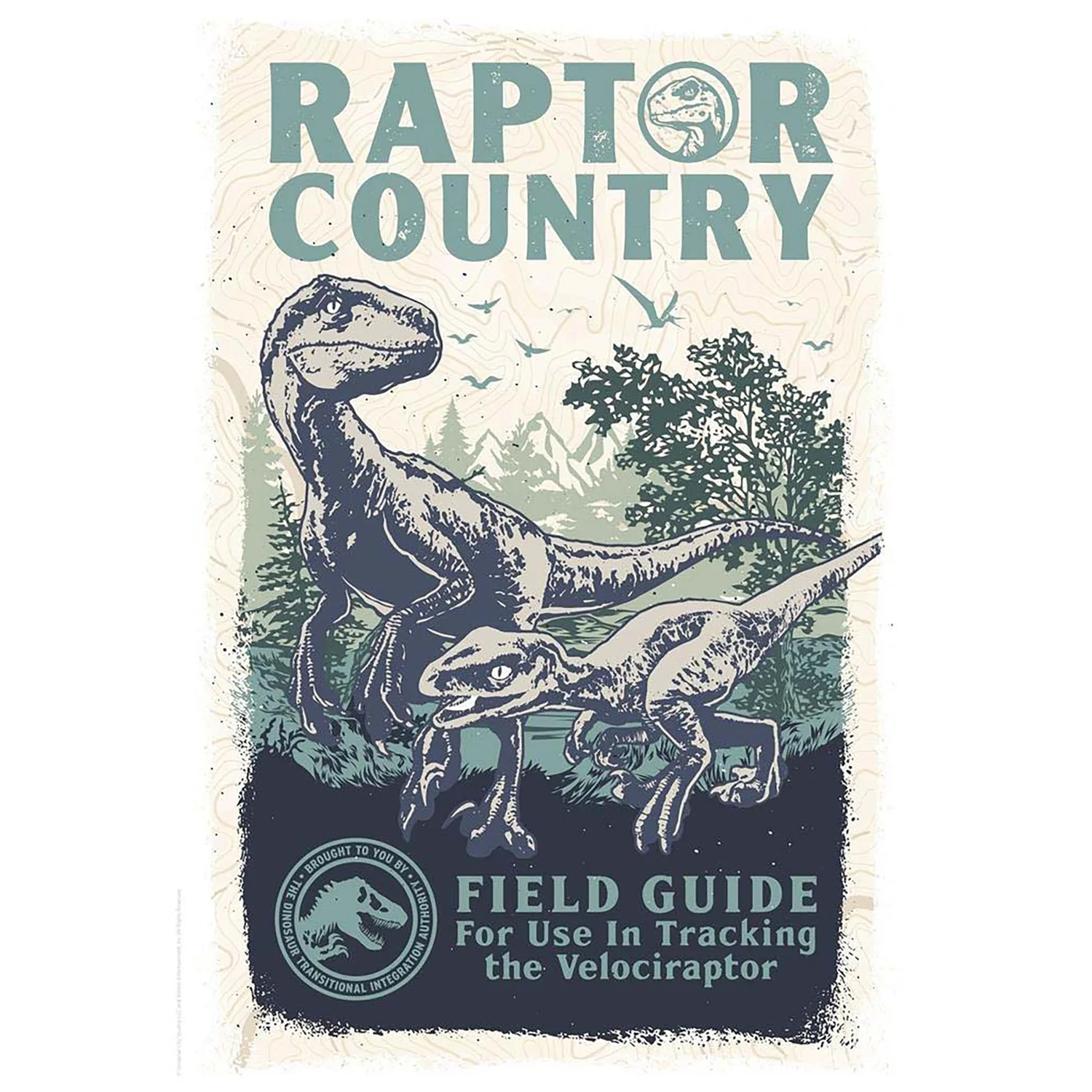 Fanattik Jurassic World - Raptor Country - Limited Edition Art Print