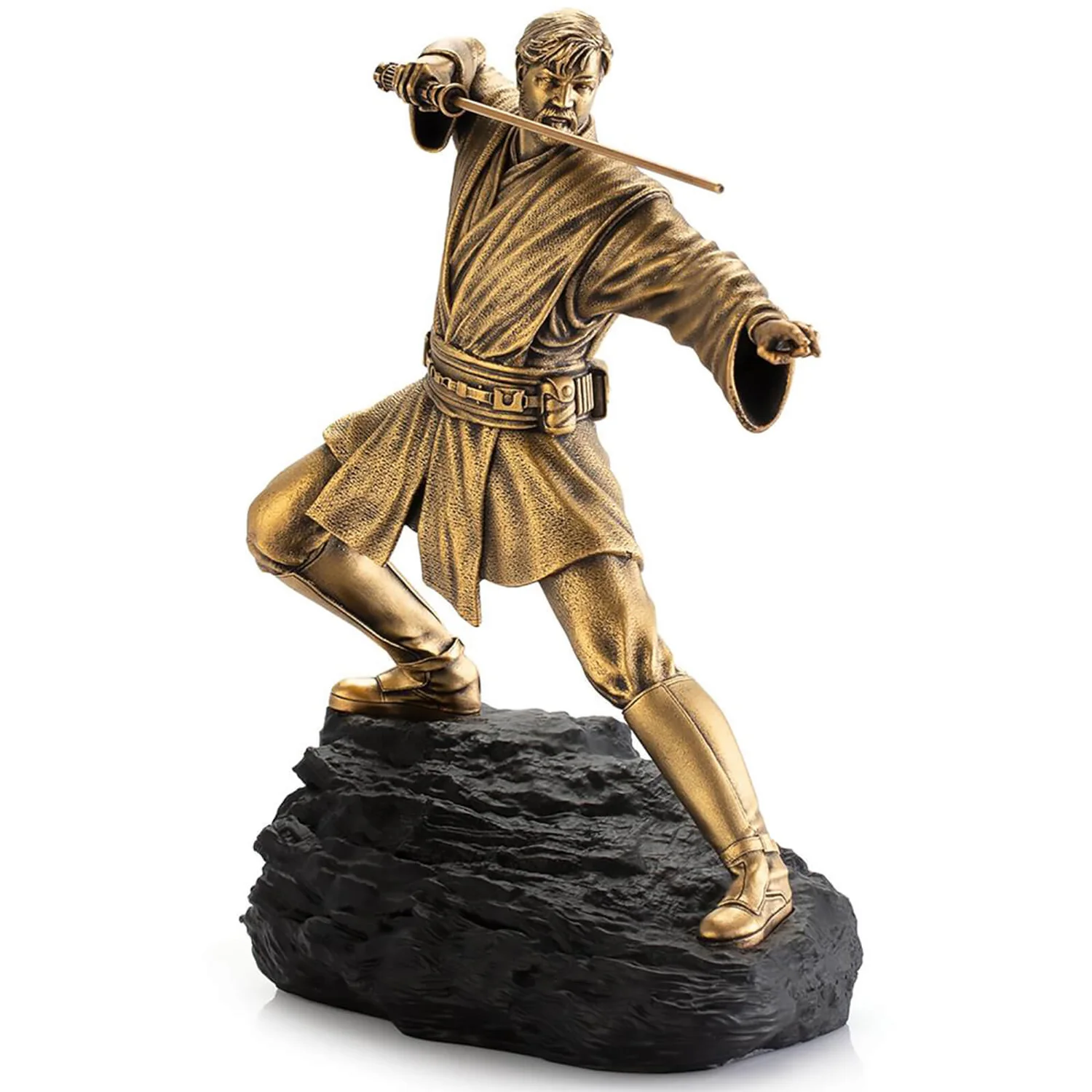 Royal Selangor Limited Edition Star Wars Obi Wan Gilt Figure (300 Pieces Worldwide)