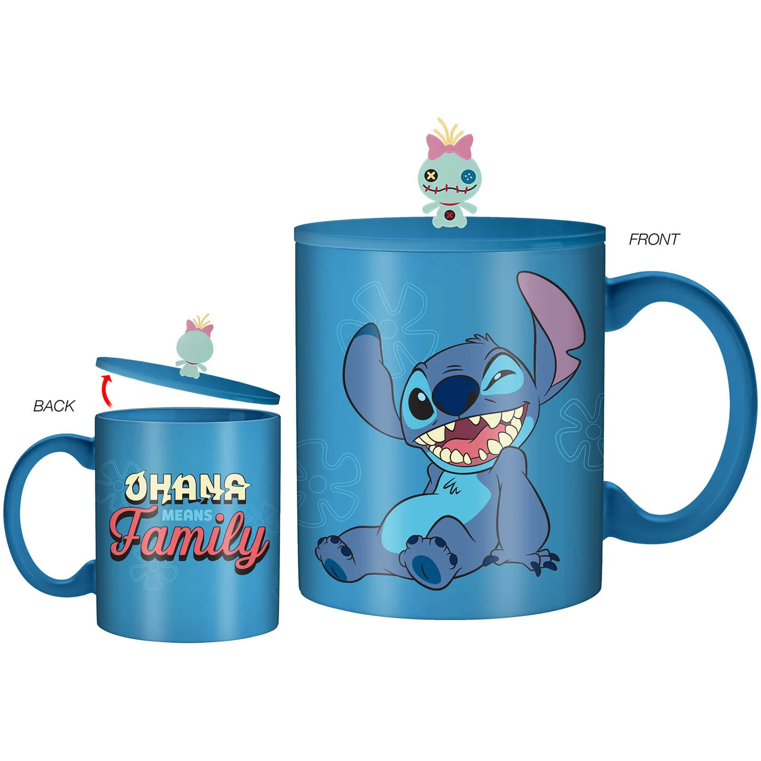 Disney Lilo and Stitch Wink Ceramic Mug with Sculpted Lid