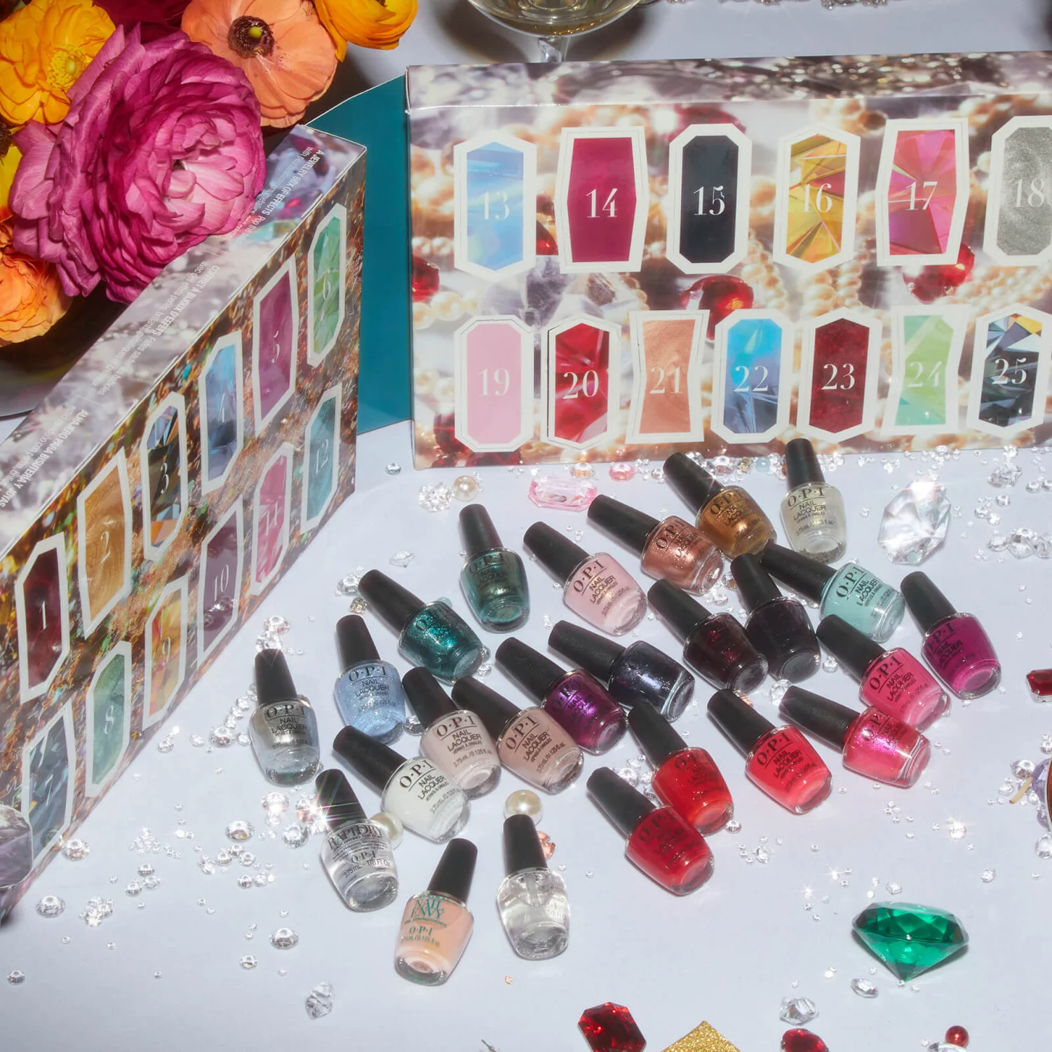 OPI Jewel Be Bold Collection Nail Lacquer Mini 25-Piece Advent Calendar