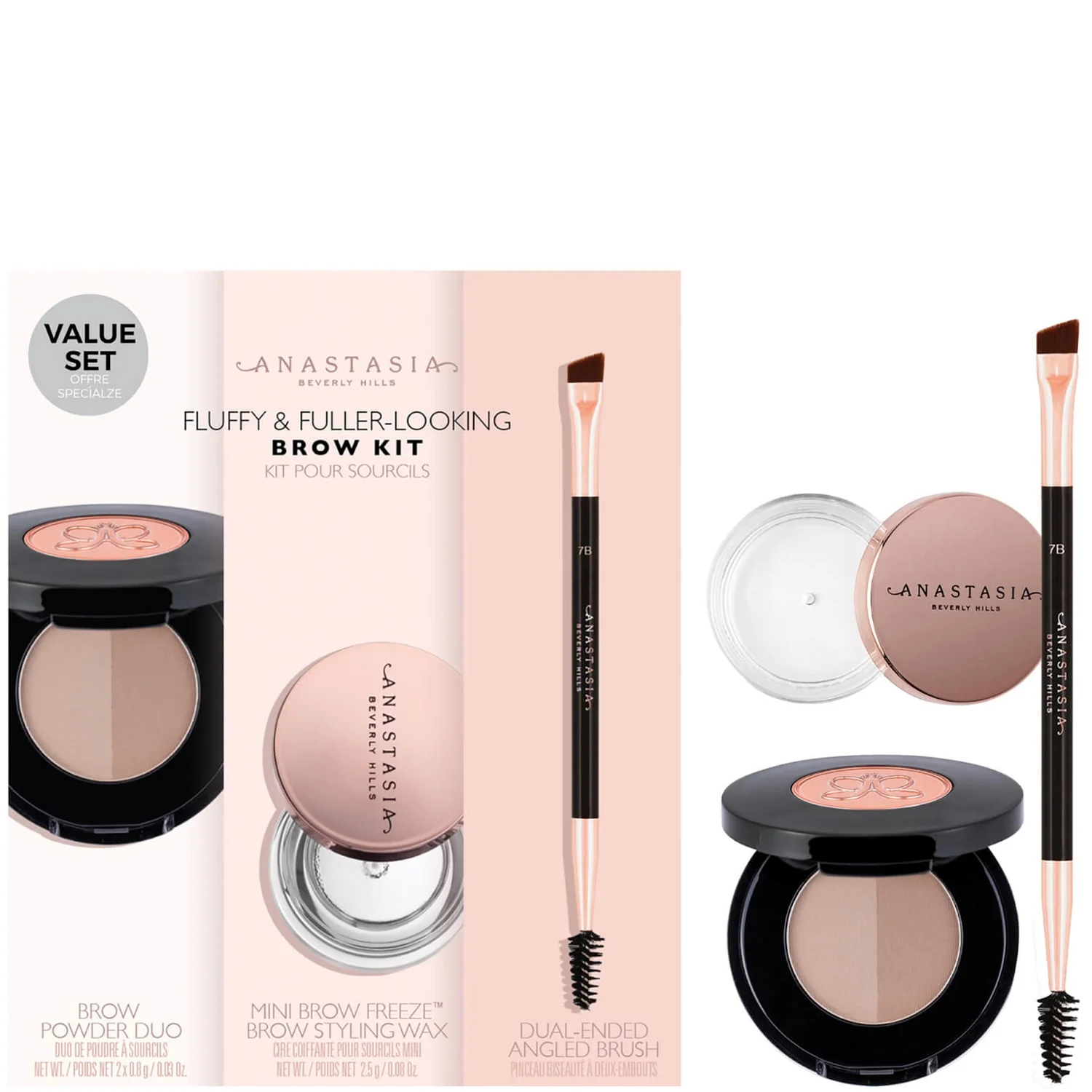 Anastasia Beverly Hills Fluffy and Fuller Looking Brow Kit (Various Shades)