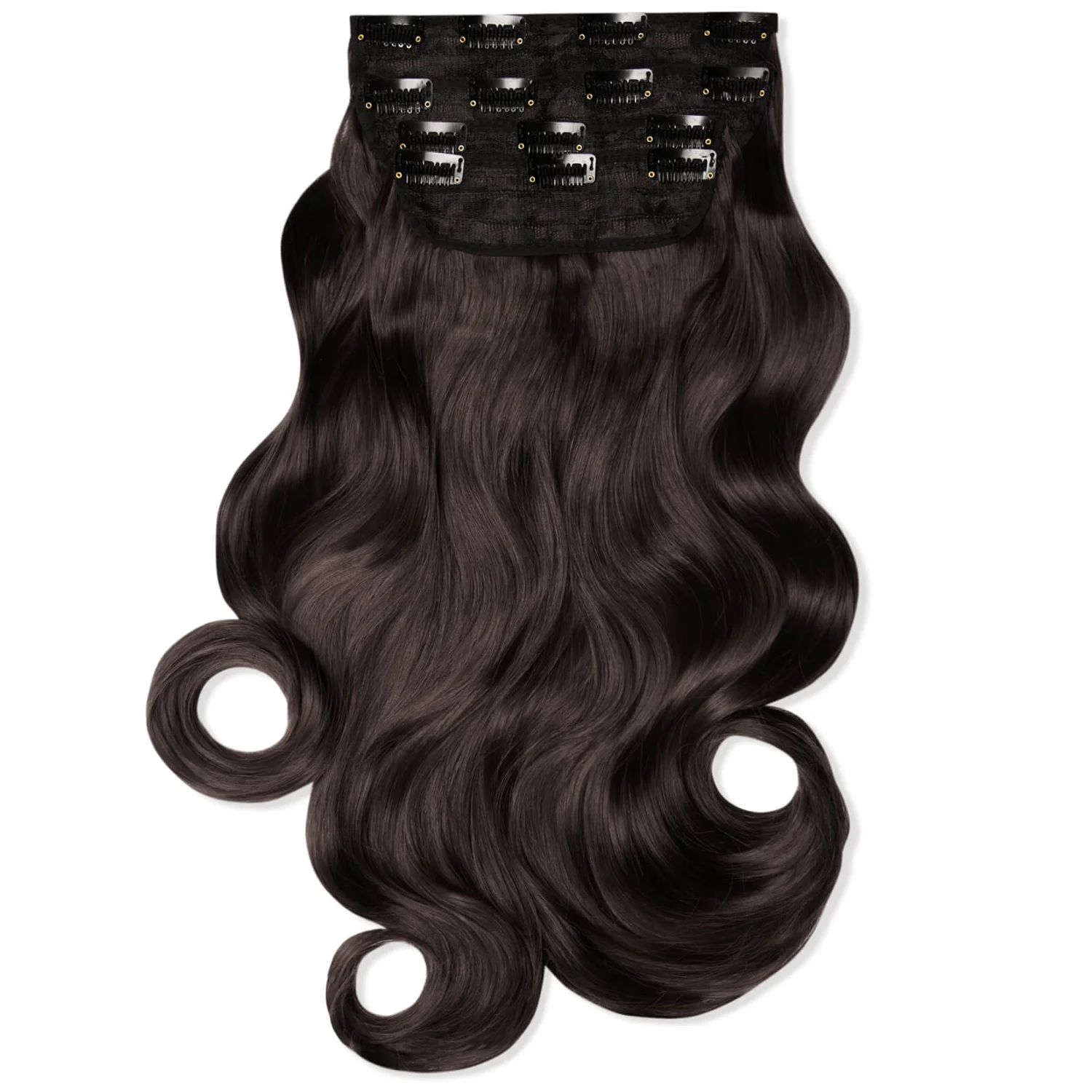 LullaBellz Ultimate Half Up Half Down 22 Inch Curly Extension and Pony Set (Various Shades)