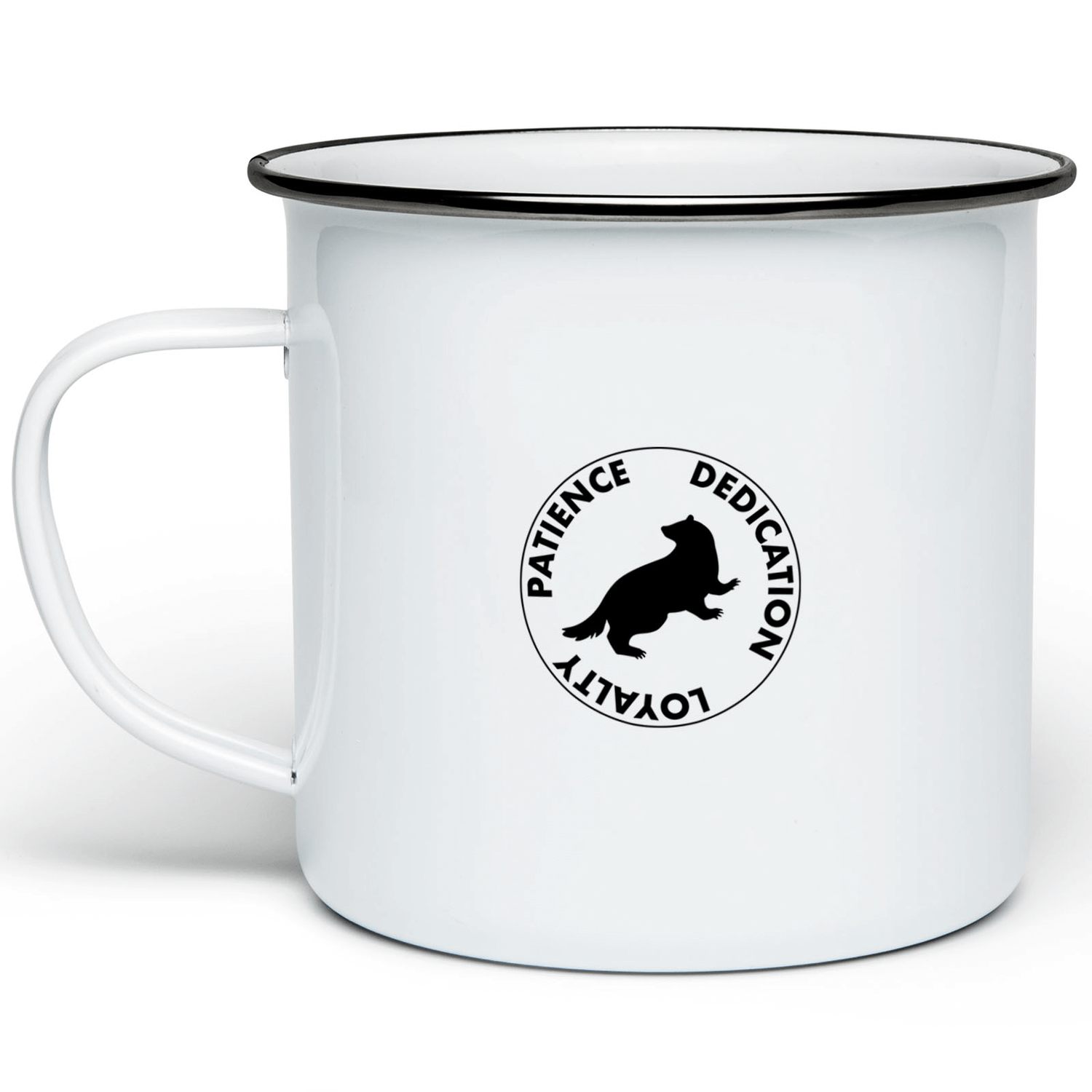 Harry Potter Hufflepuff House Enamel Mug - White