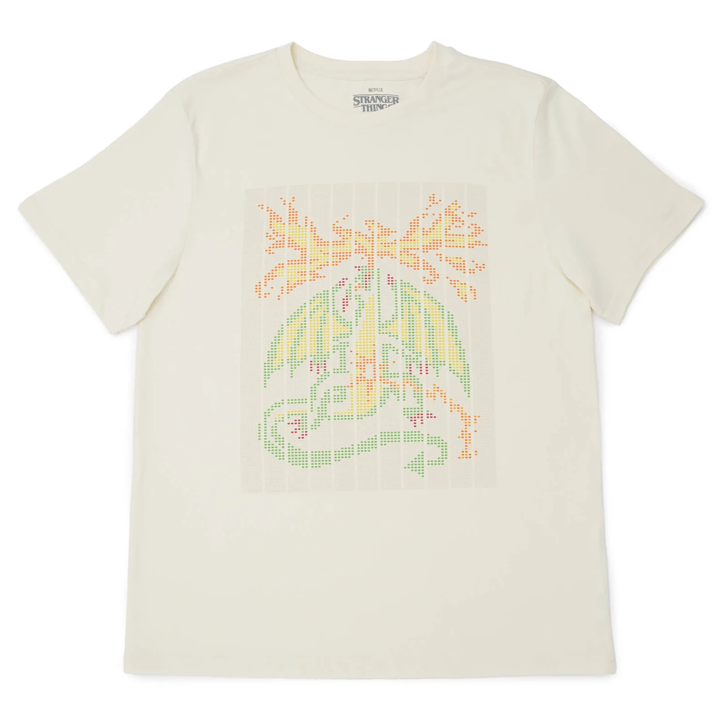 Stranger Things Scantron Dragon T-Shirt - Cream