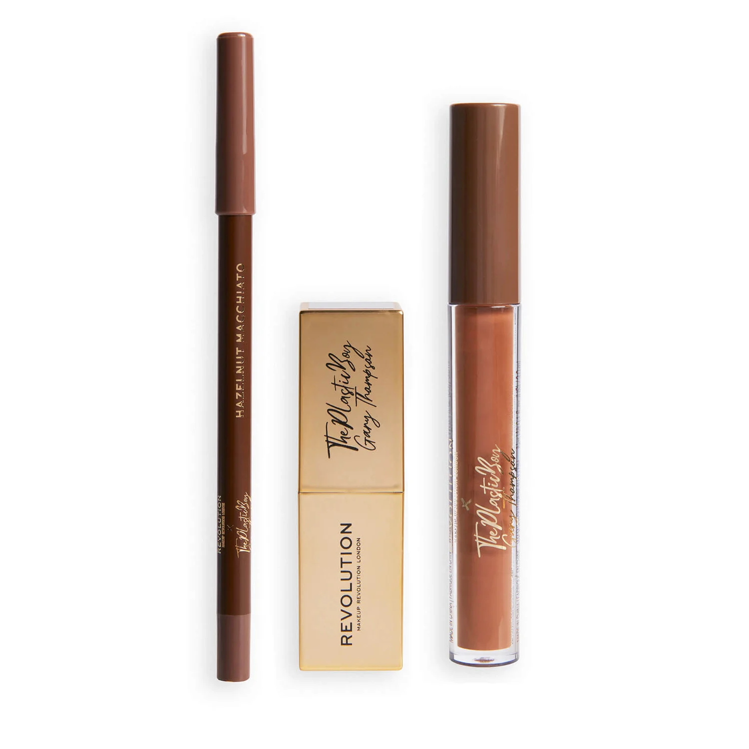 Makeup Revolution x The Plastic Boy Lip Kit - Hazelnut Macchiato