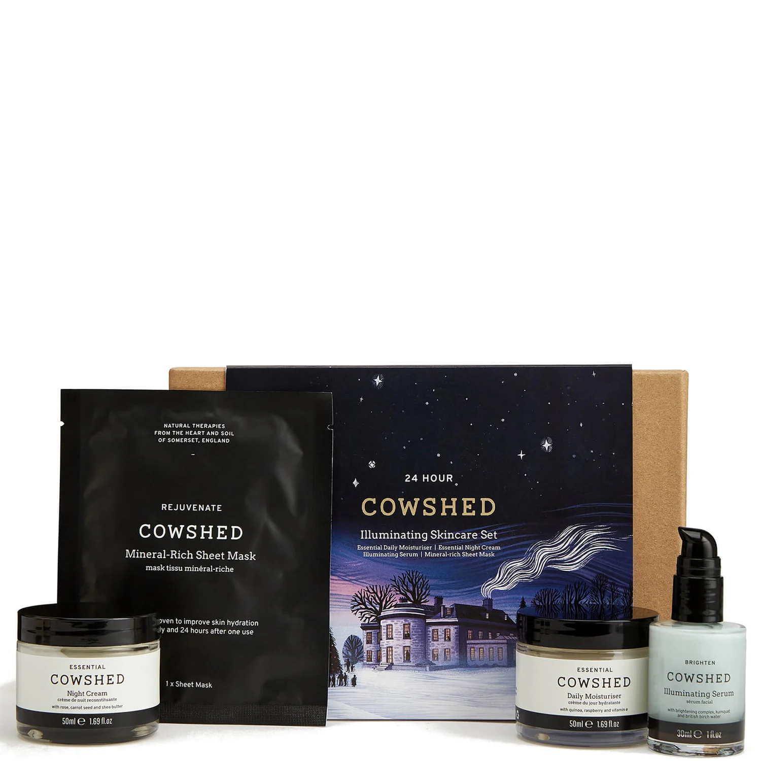 Cowshed 24 Hour Illuminating Skincare Set