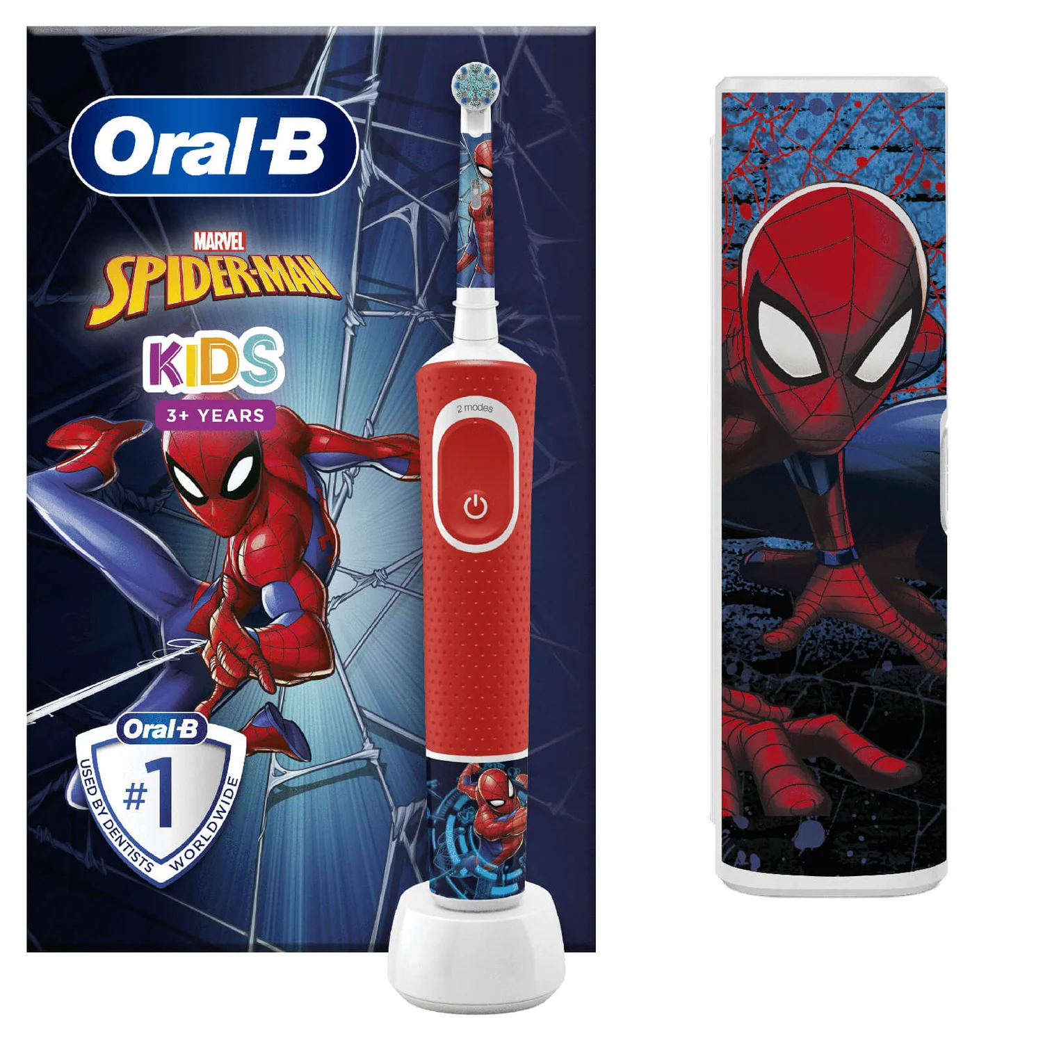 Oral B Kids Disney Spiderman Electric Toothbrush Designed By Braun, For Ages 3+