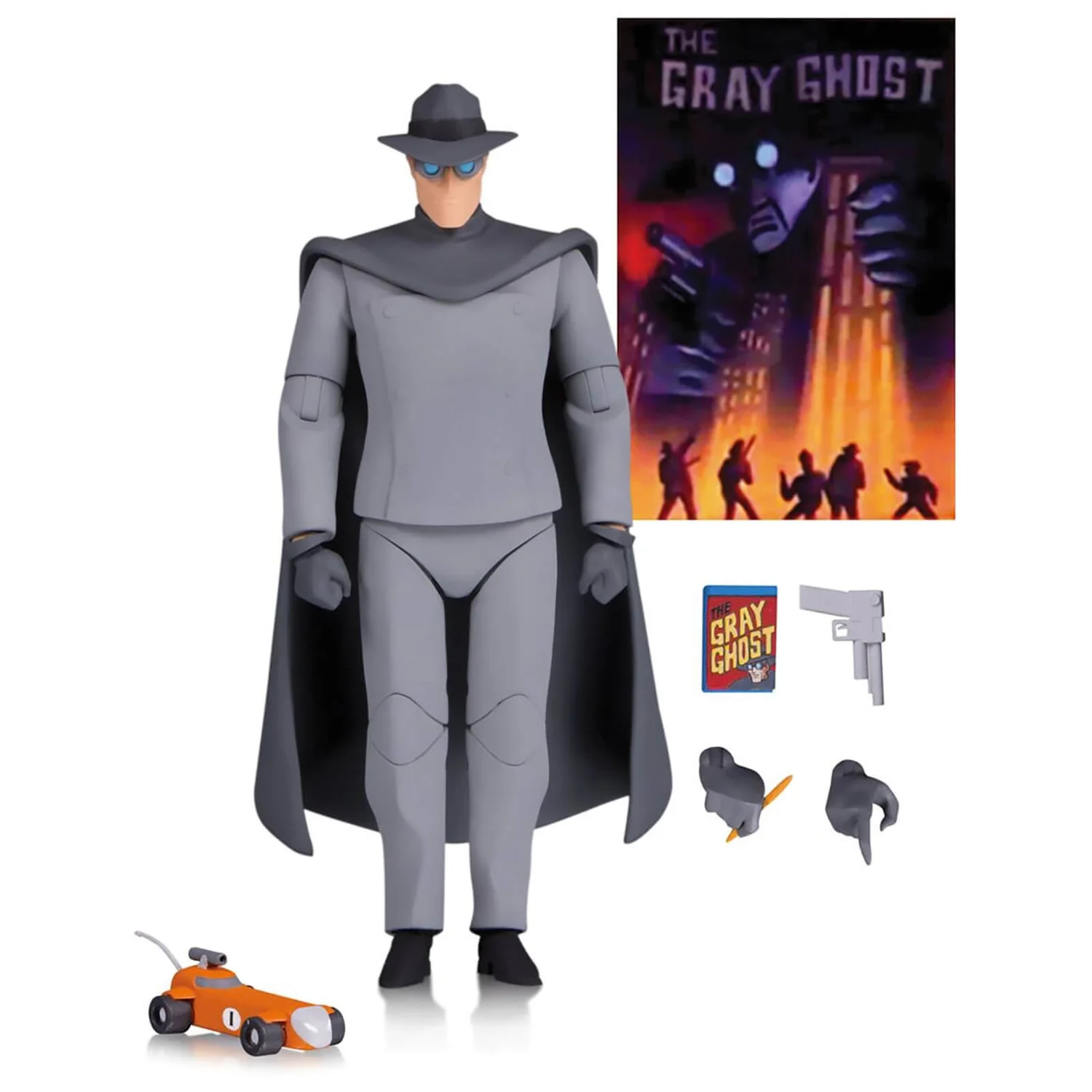 Batman Animated - DC 6 Inch Action Figure: Gray Ghost (The Animated Series Version)