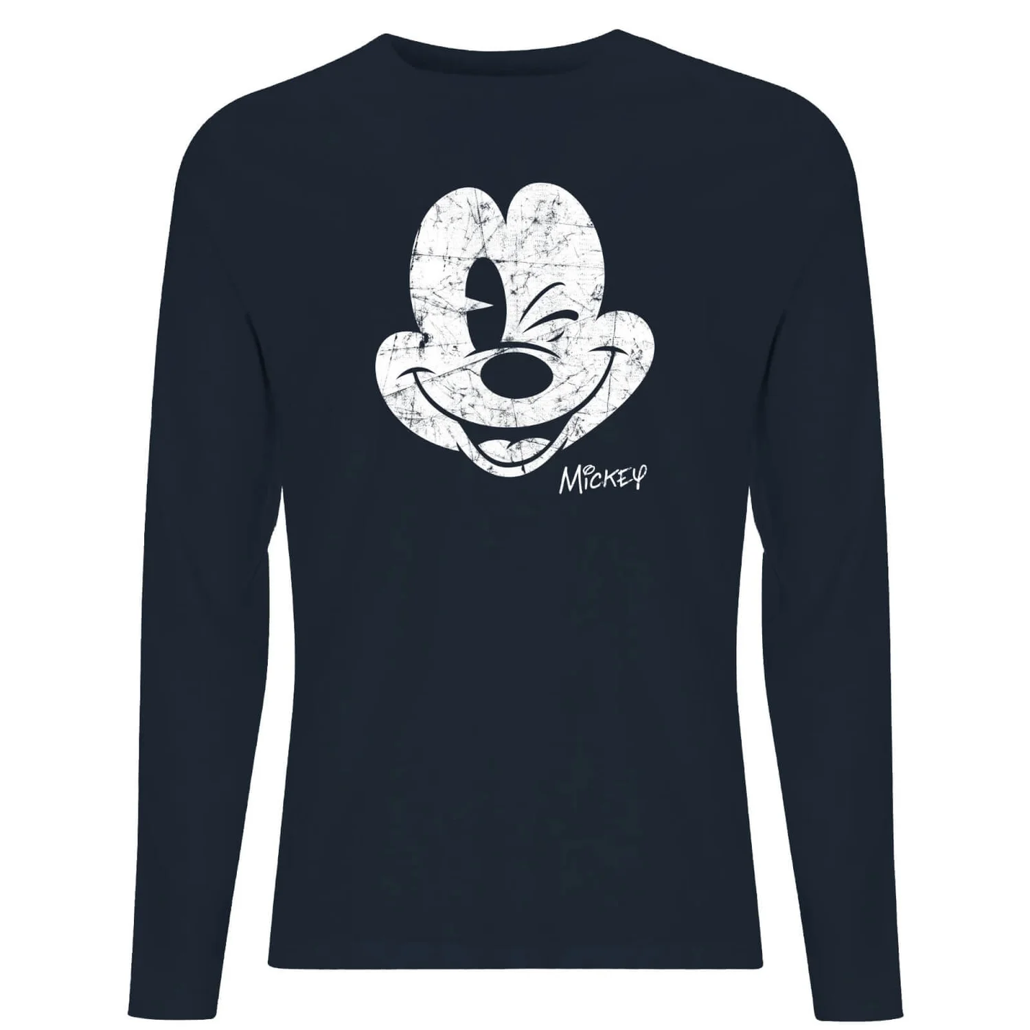 Worn Face Men's Long Sleeve T-Shirt - Navy