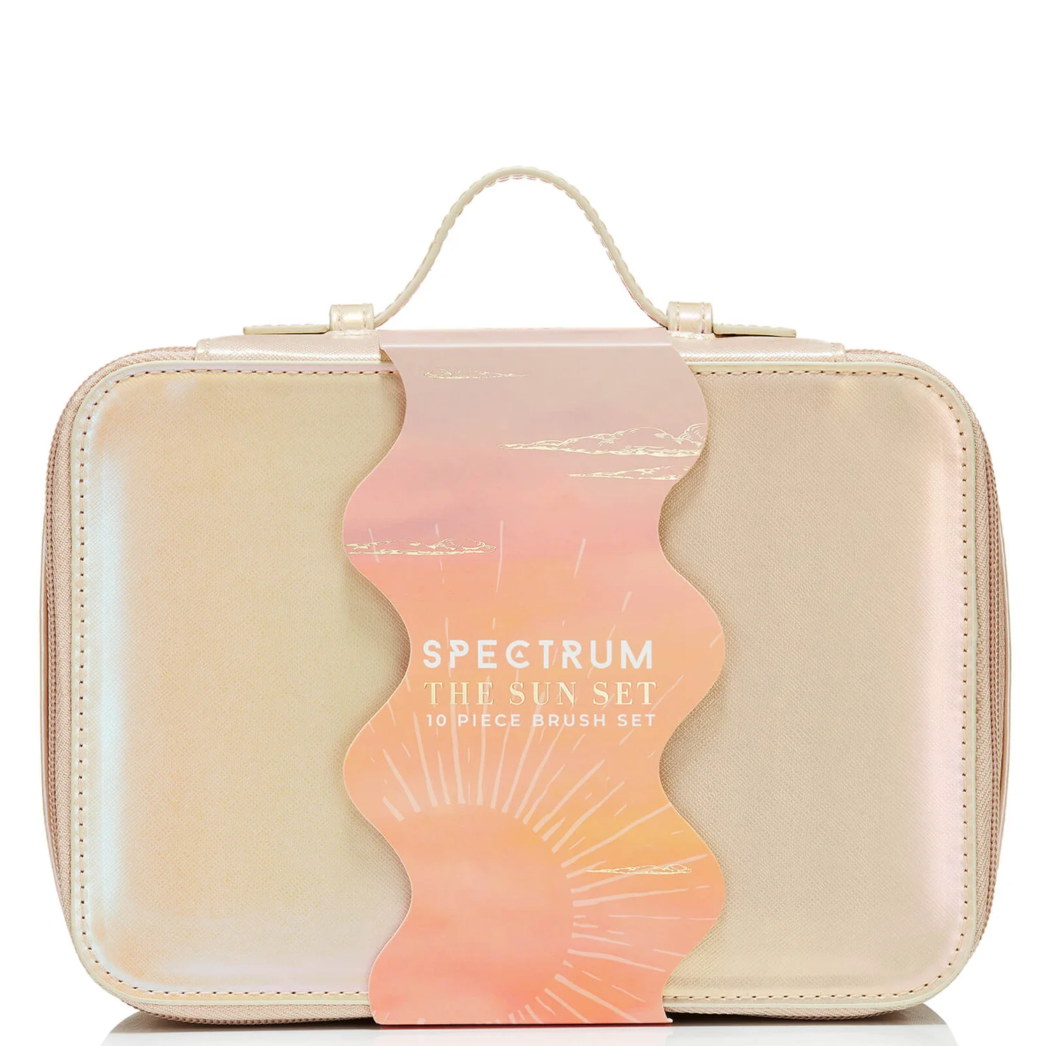 Spectrum Sunset Ombre Make Up Bag and Brush Set