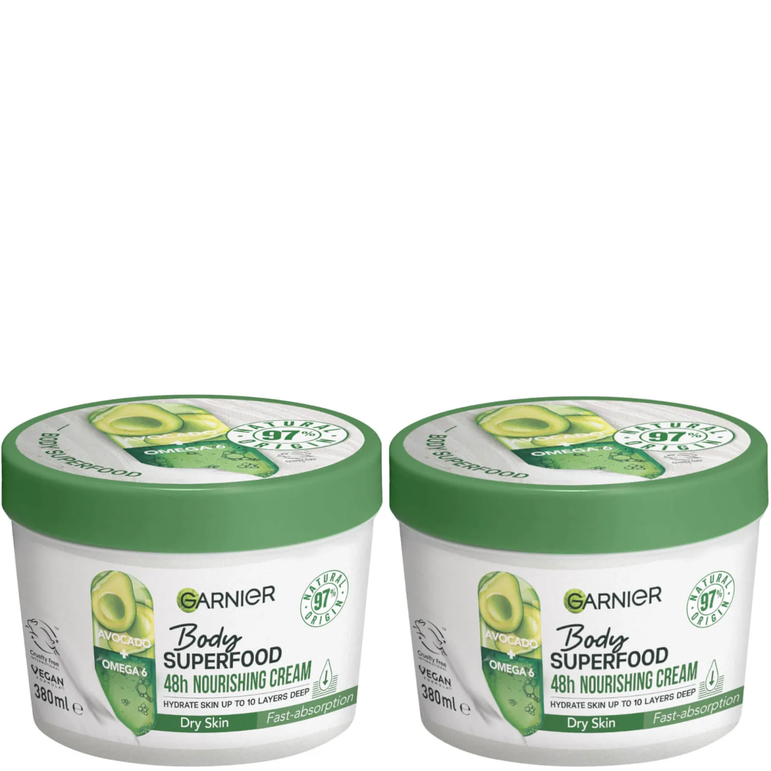 Garnier Body Superfood, Nourishing Body Cream Duos