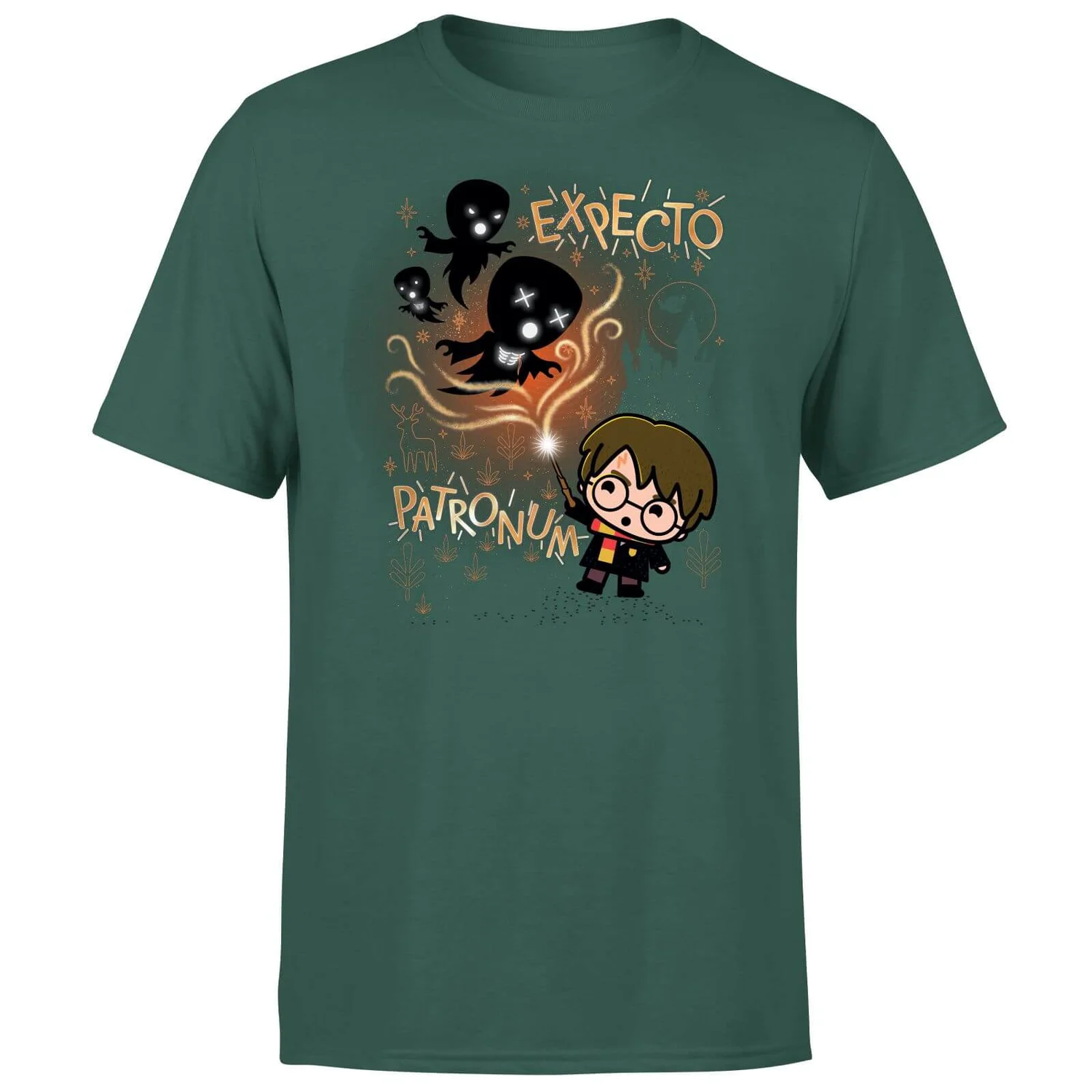 Harry Potter Kids Expecto Patronum Men's T-Shirt - Green