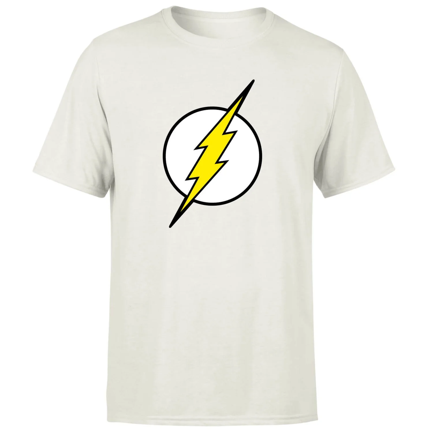 Justice League Flash Logo Men's T-Shirt - Cream