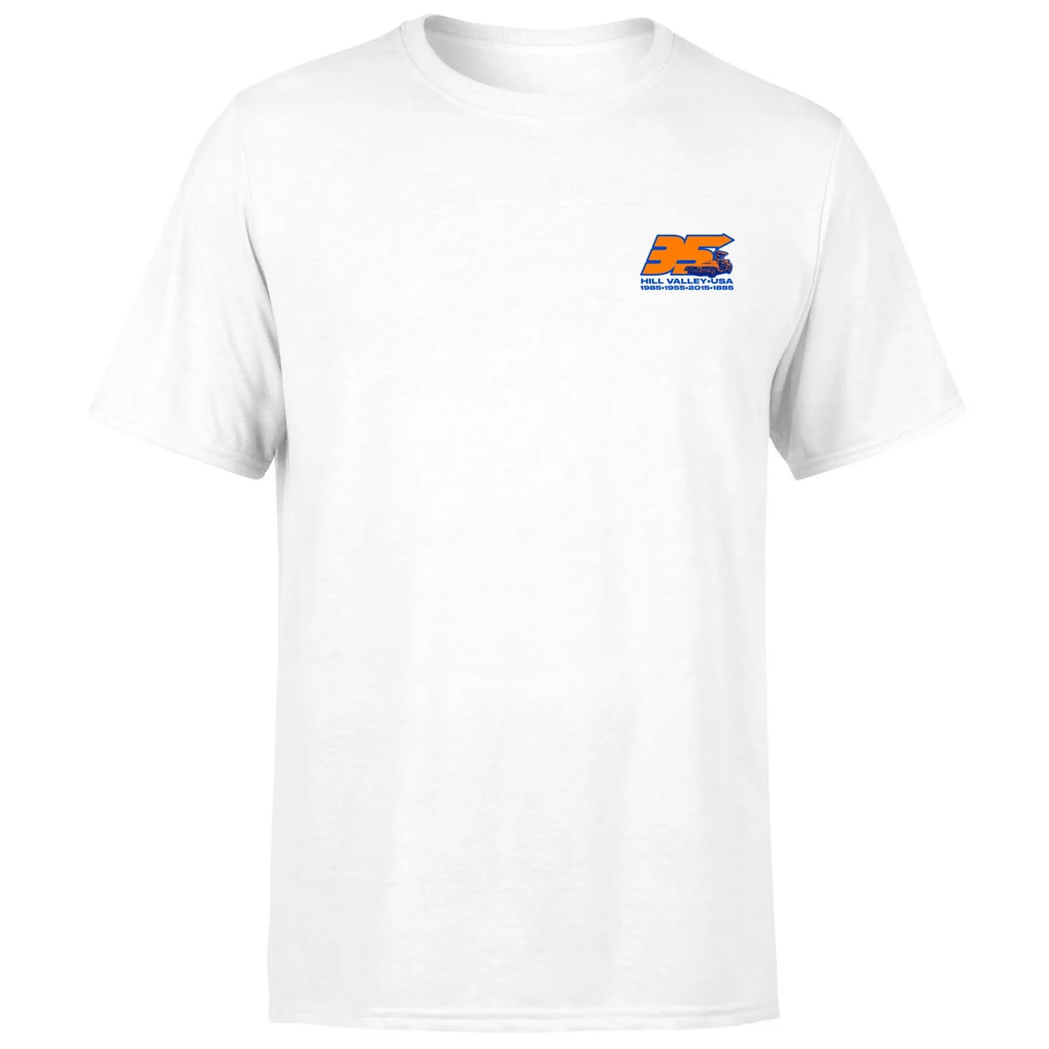 Back To The Future 35 Hill Valley Front Men's T-Shirt - White