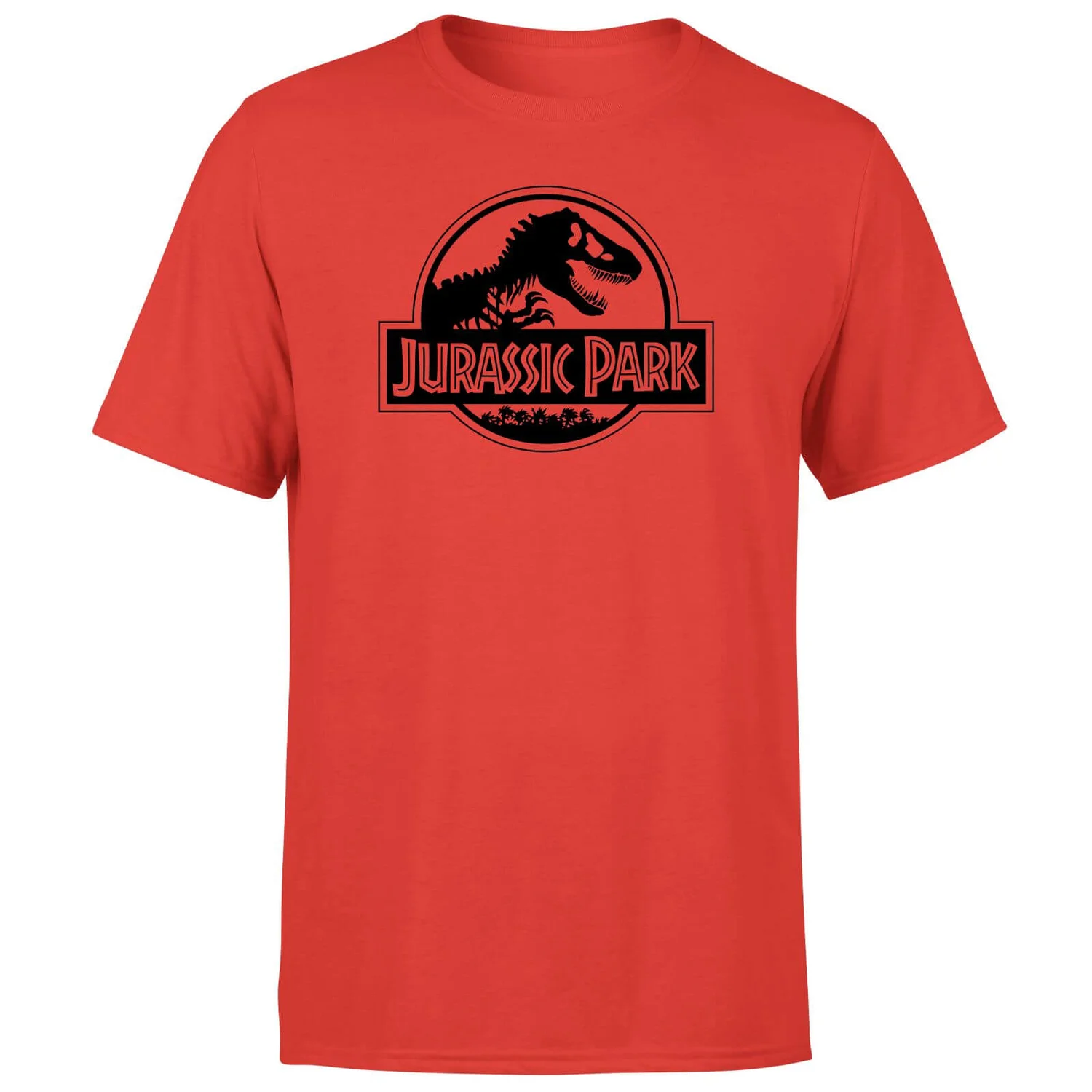 Jurassic Park Logo Men's T-Shirt - Red