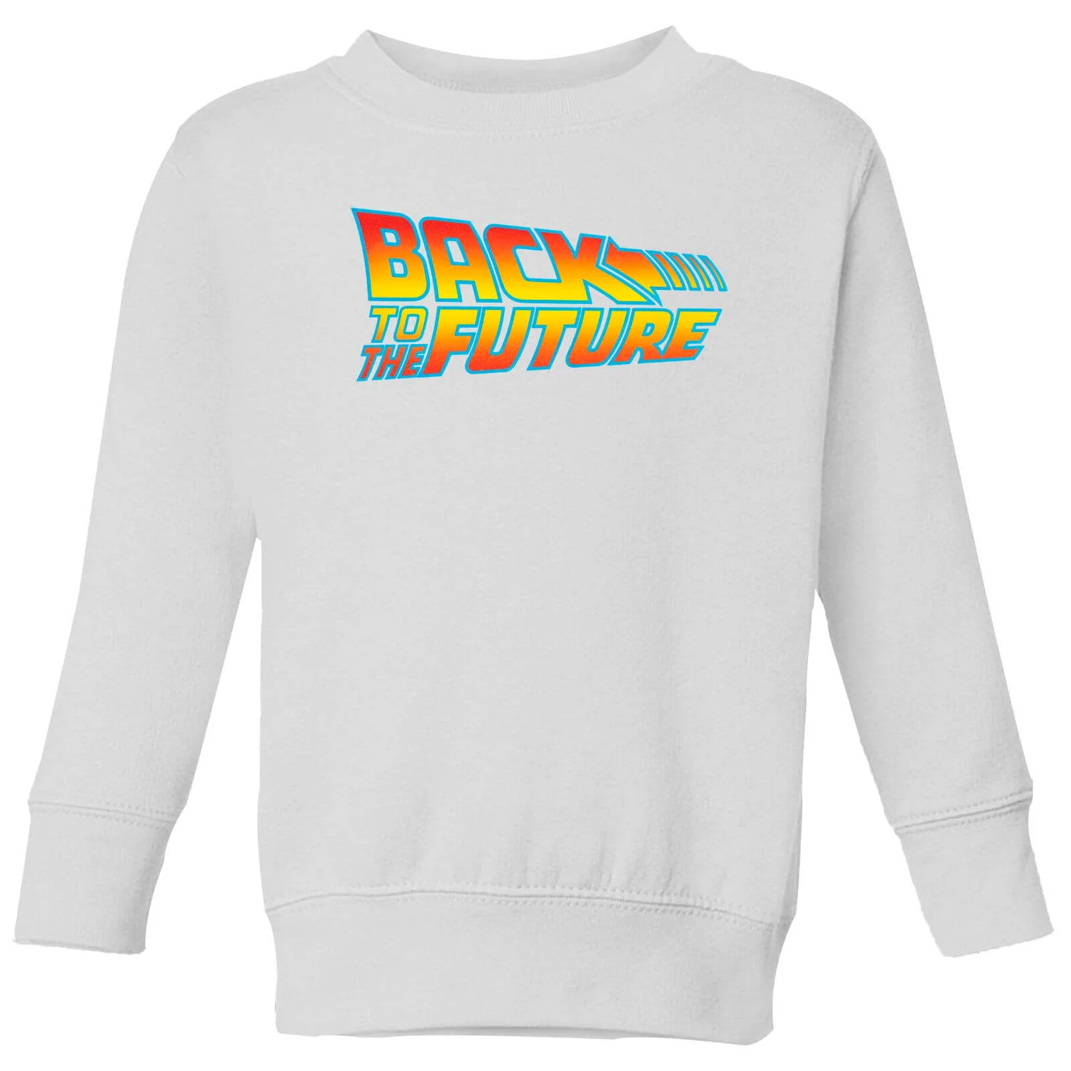 Back To The Future Classic Logo Kids' Sweatshirt - White