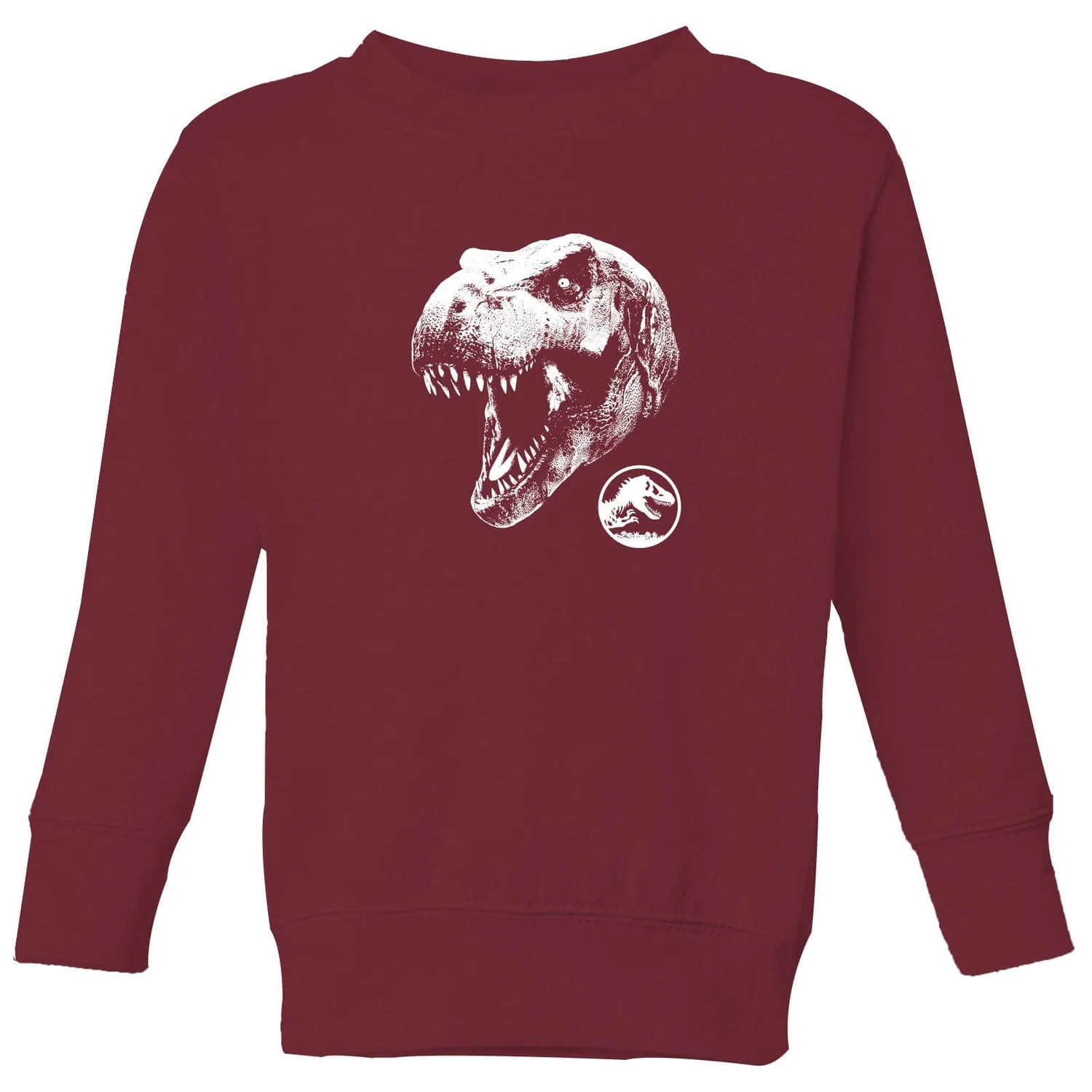 Jurassic Park T Rex Kids' Sweatshirt - Burgundy