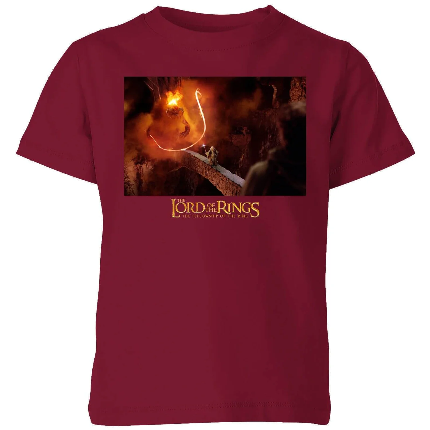 Lord Of The Rings You Shall Not Pass Kids' T-Shirt - Burgundy