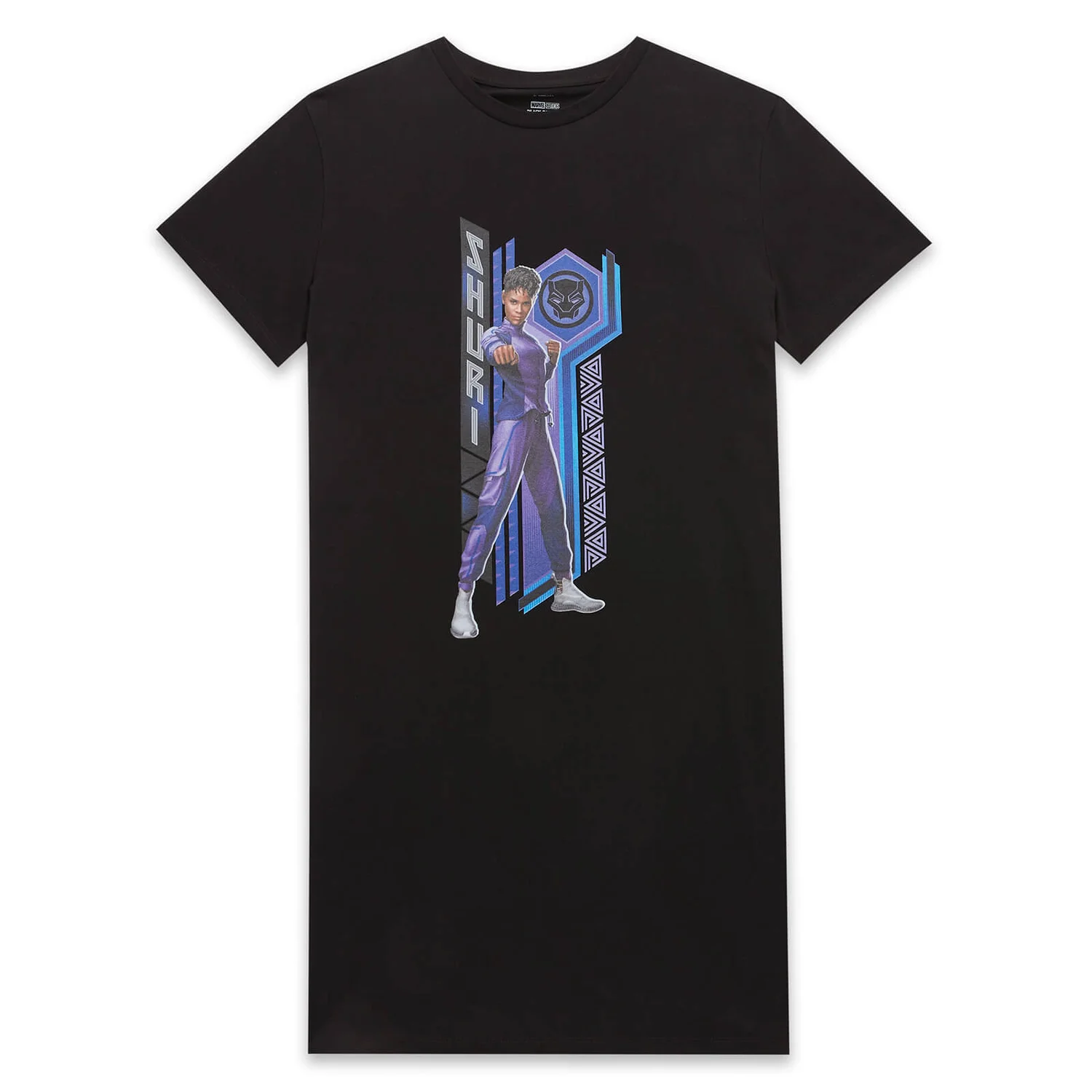 Wakanda Forever Shuri Frauen T-Shirt Dress - Schwarz