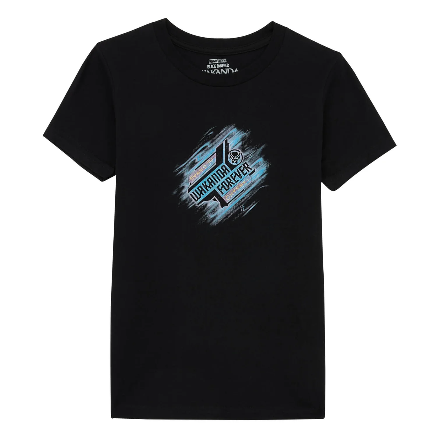 Wakanda Forever Fade Kids' T-Shirt - Black