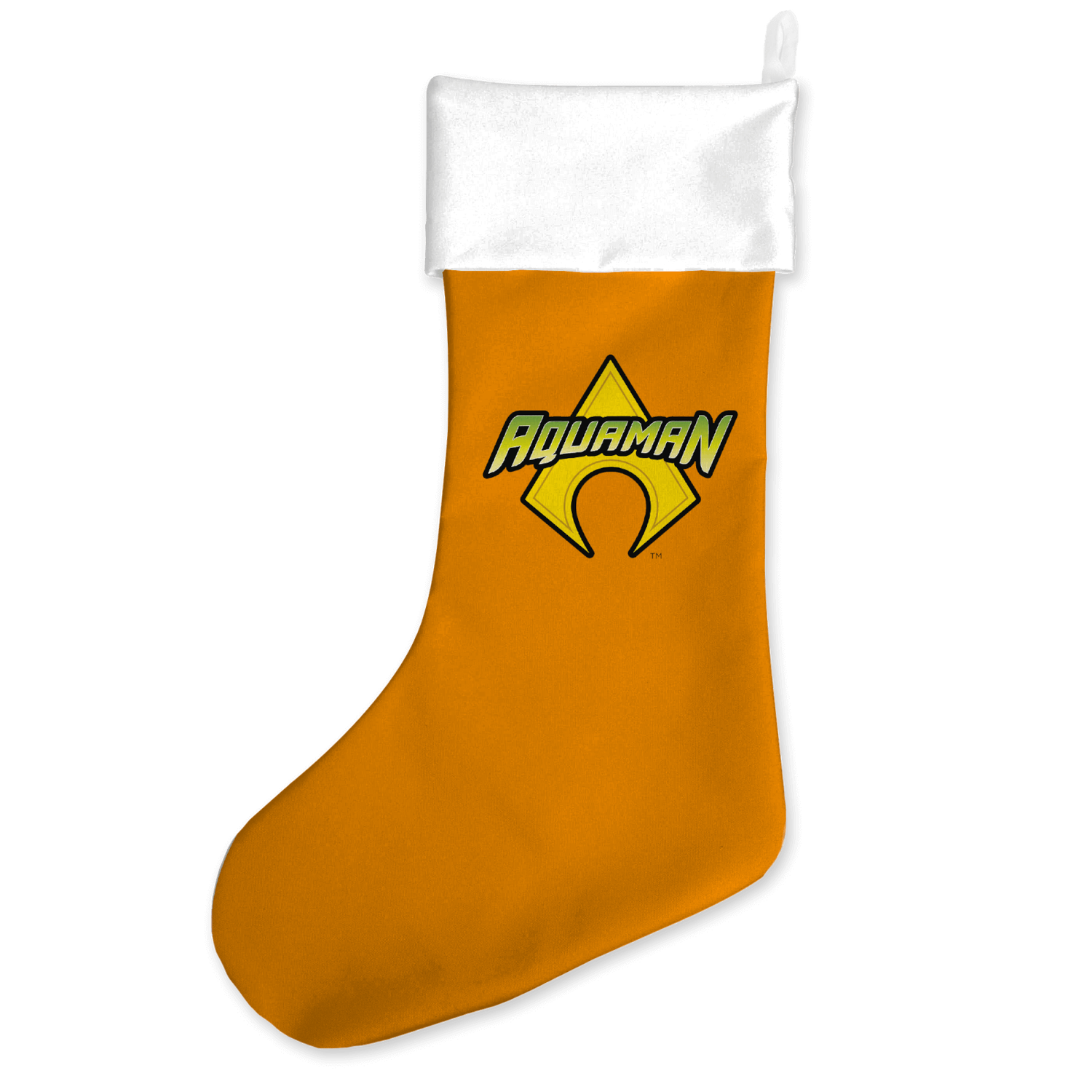 Aquaman Comic Logo Christmas Stocking