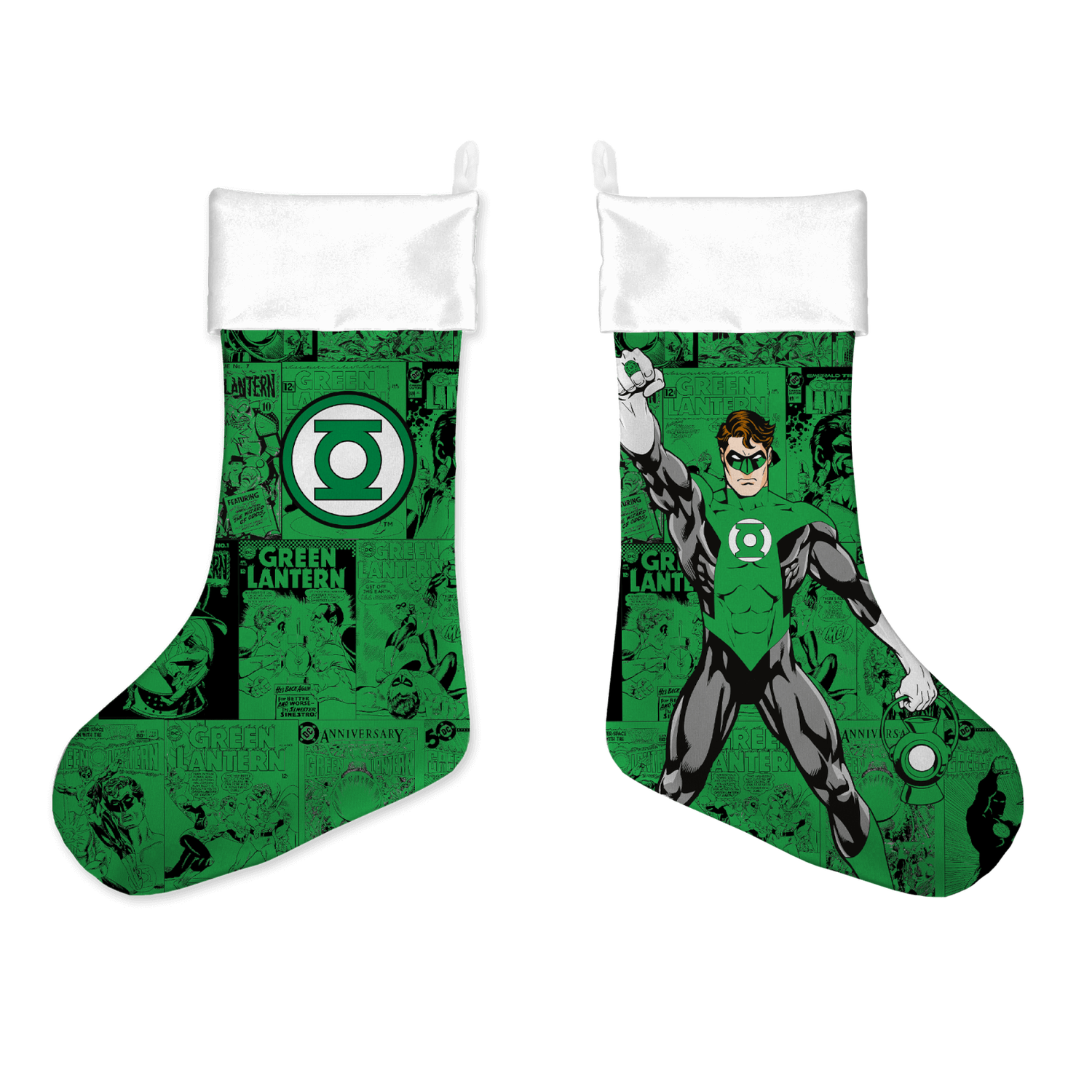 Green Lantern Comic Christmas Stocking