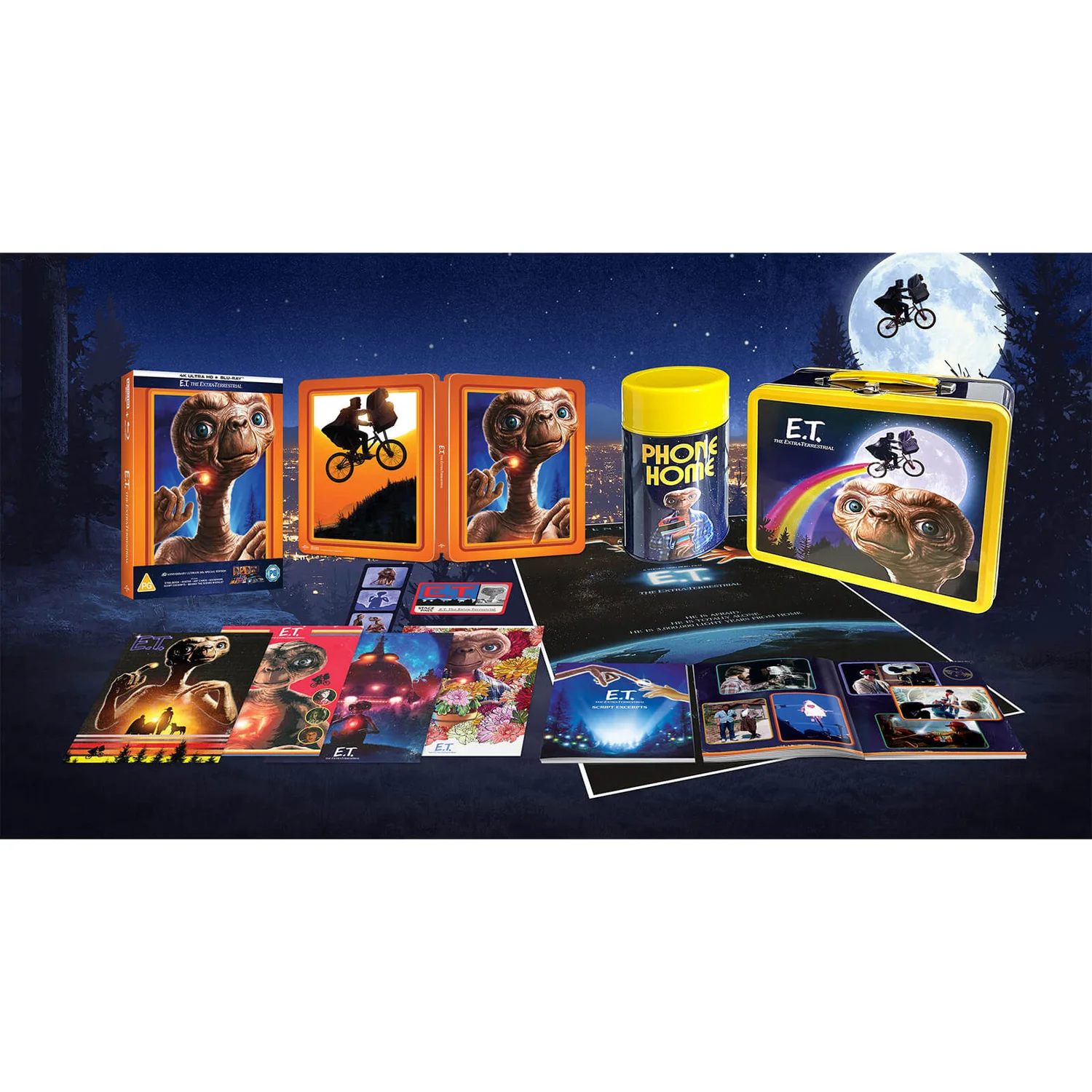 E.T. The Extra-Terrestrial 40th Anniversary Ultimate 80s Special Edition 4K Ultra HD Steelbook Set (includes Blu-ray)