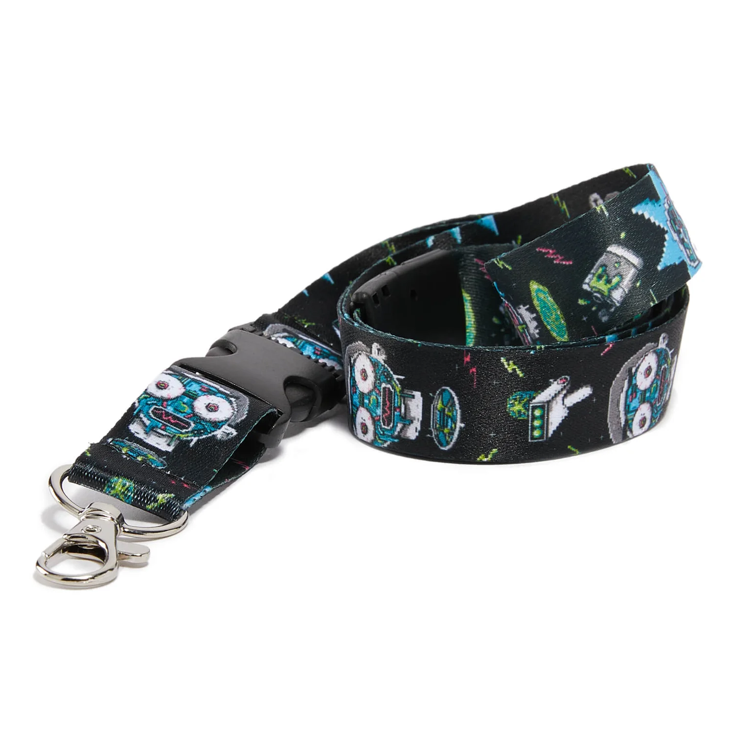 Akedo x Rick and Morty Pixelverse Lanyard