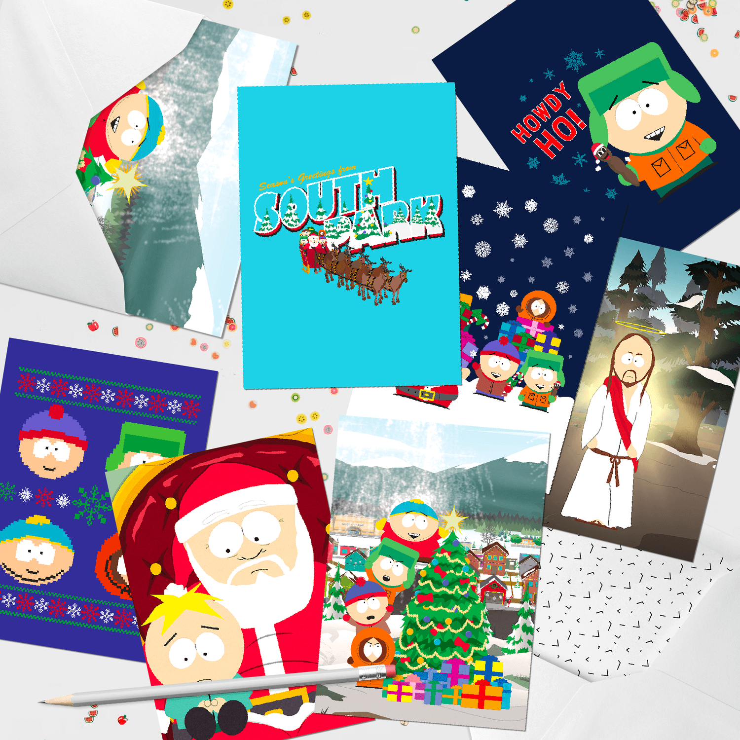 South Park Christmas Greeting Cards 8-Pack