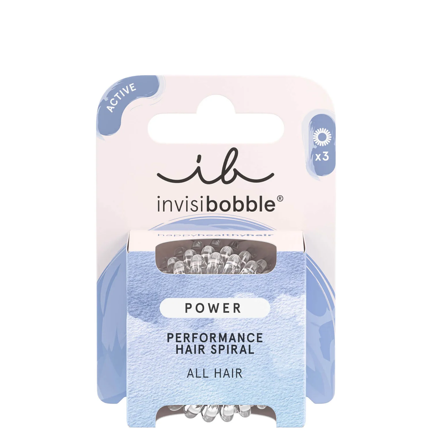 invisibobble Power Crystal Clear (3x Power Spirals)
