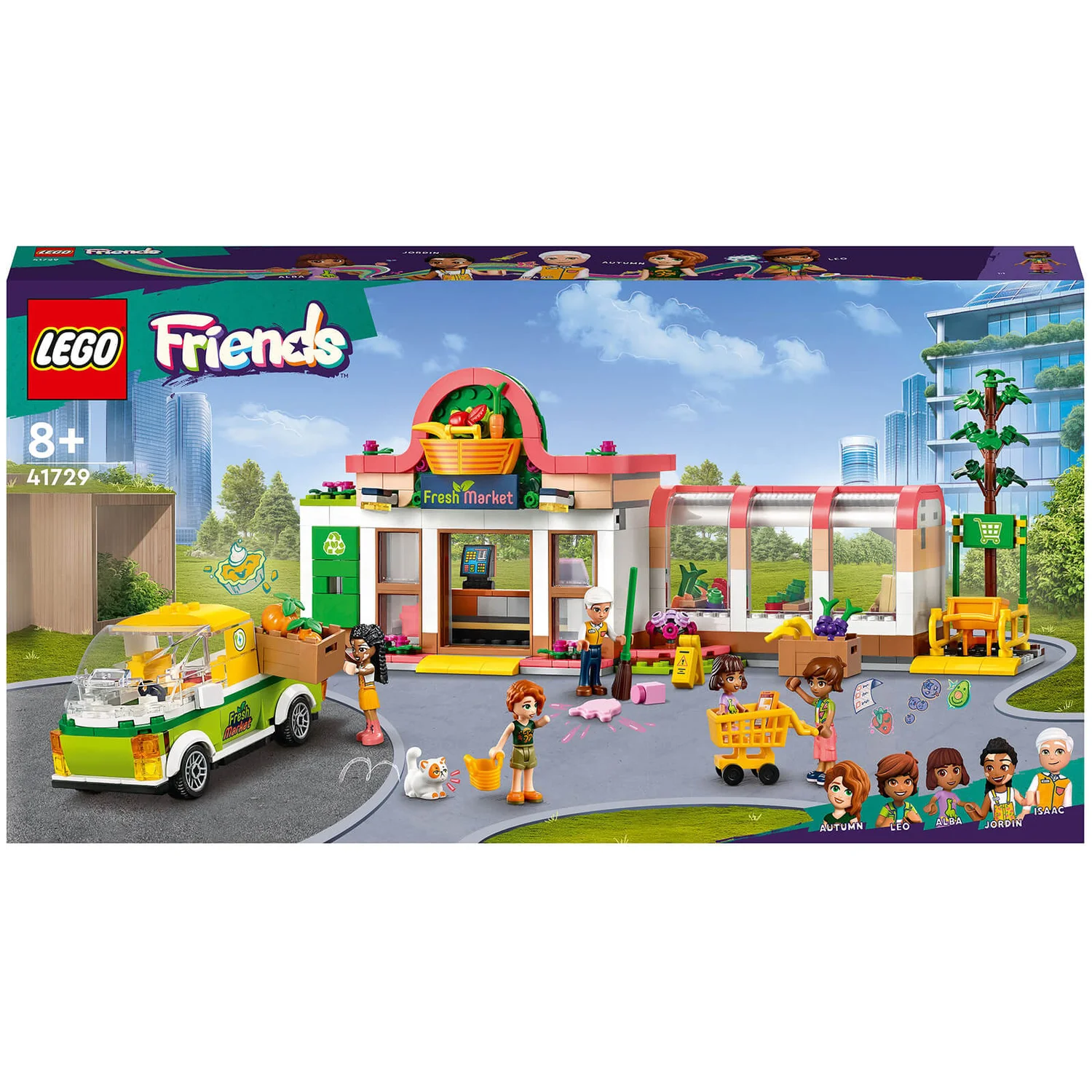 LEGO Friends: L’Épicerie Biologique, Jouet Supermarché, avec Camion & Mini-Poupées(41729)