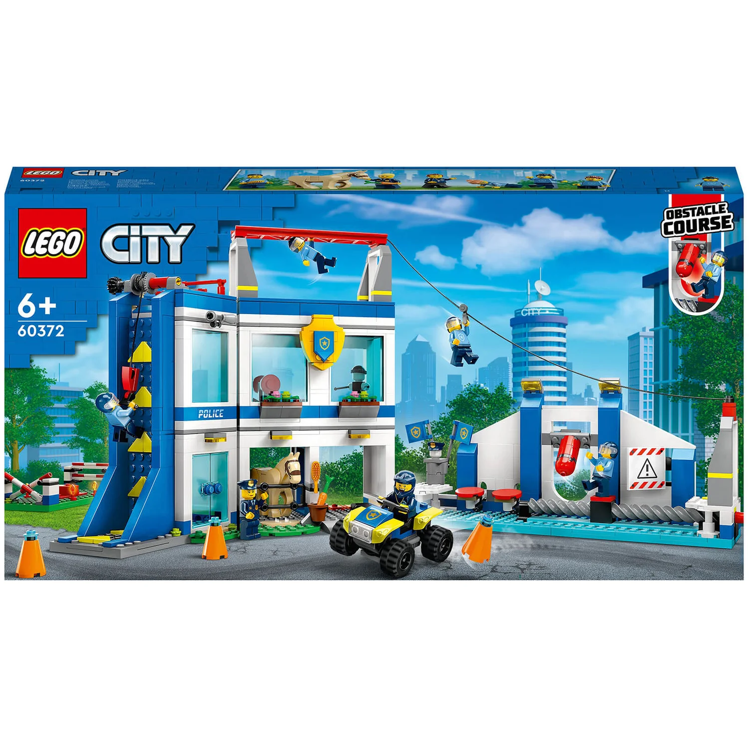 LEGO City: Le Centre d’Entraînement de la Police, avec Figurine de Cheval, Jouet Voiture(60372)