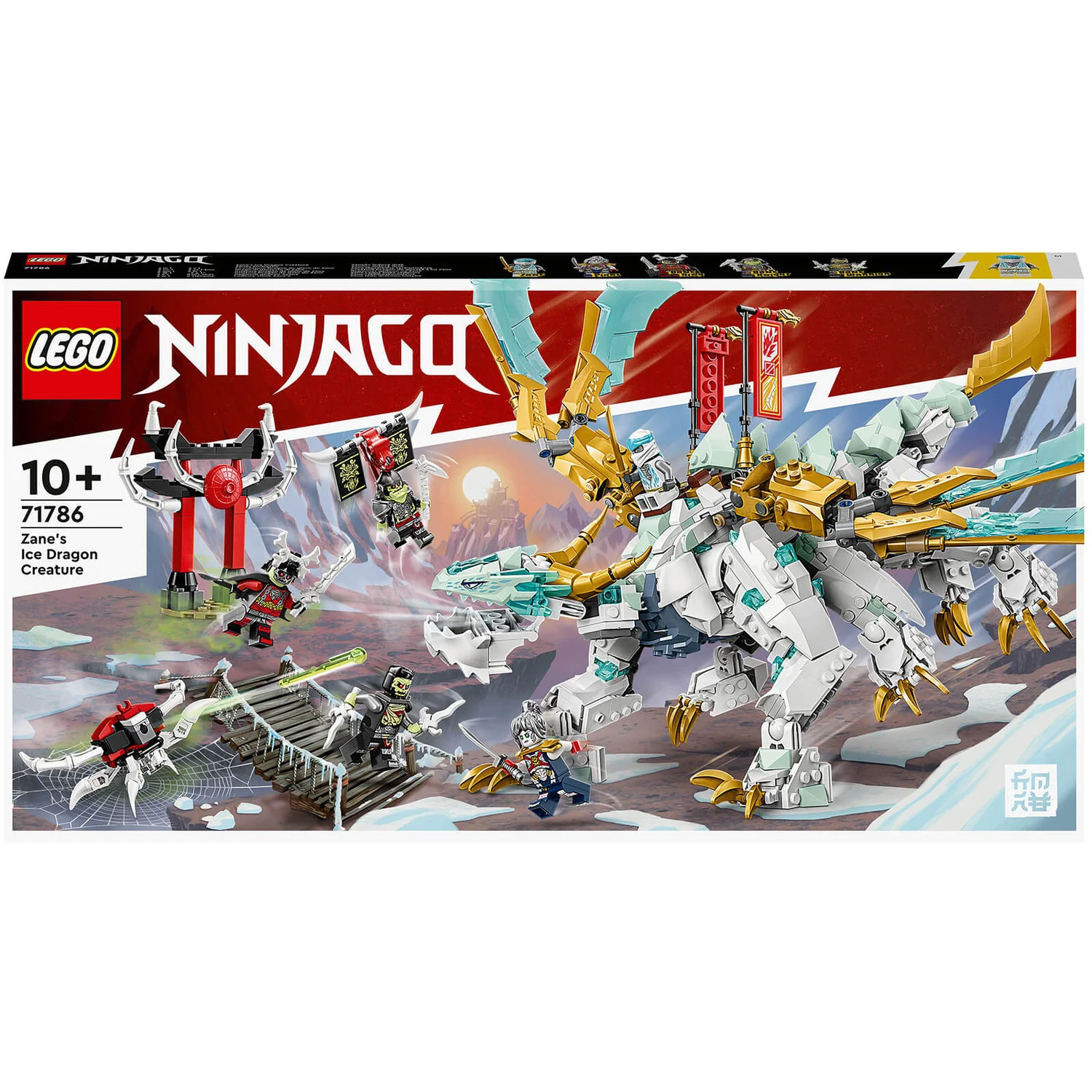LEGO NINJAGO: Zane’s Ice Dragon Creature Building Toy (71786)