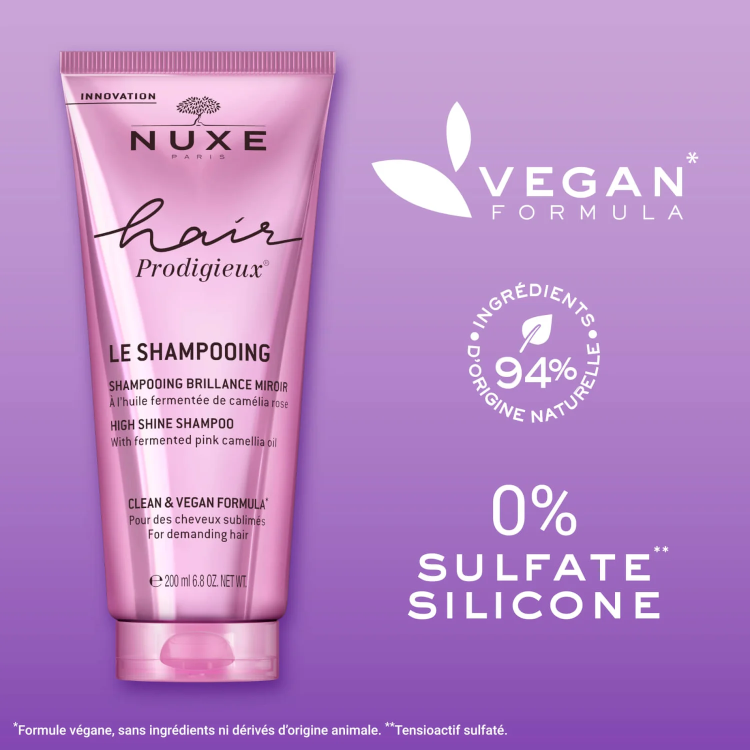Shampooing Brillance Miroir, Hair Prodigieux® 200 ml