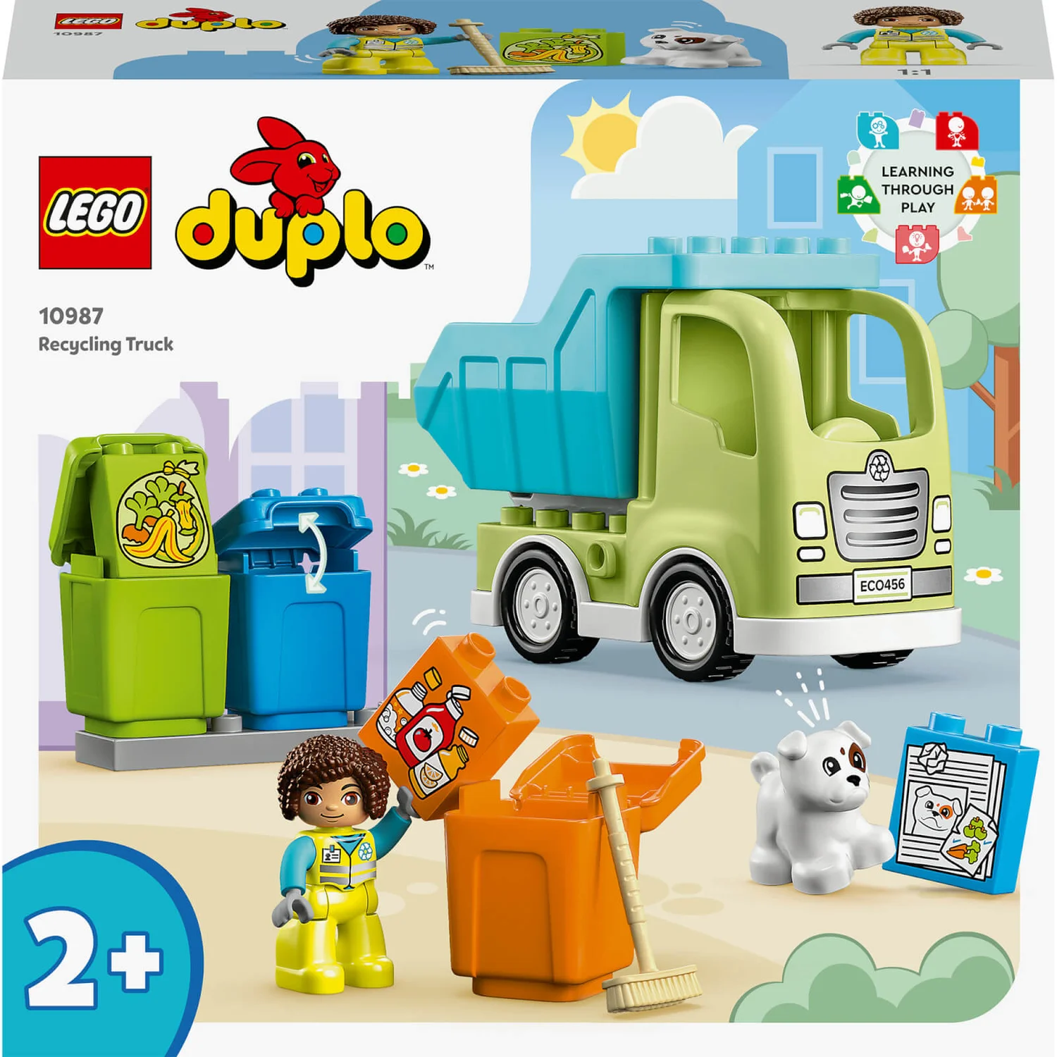 LEGO DUPLO Town: Recycling Truck Colour Sorting 2+ Toy (10987)