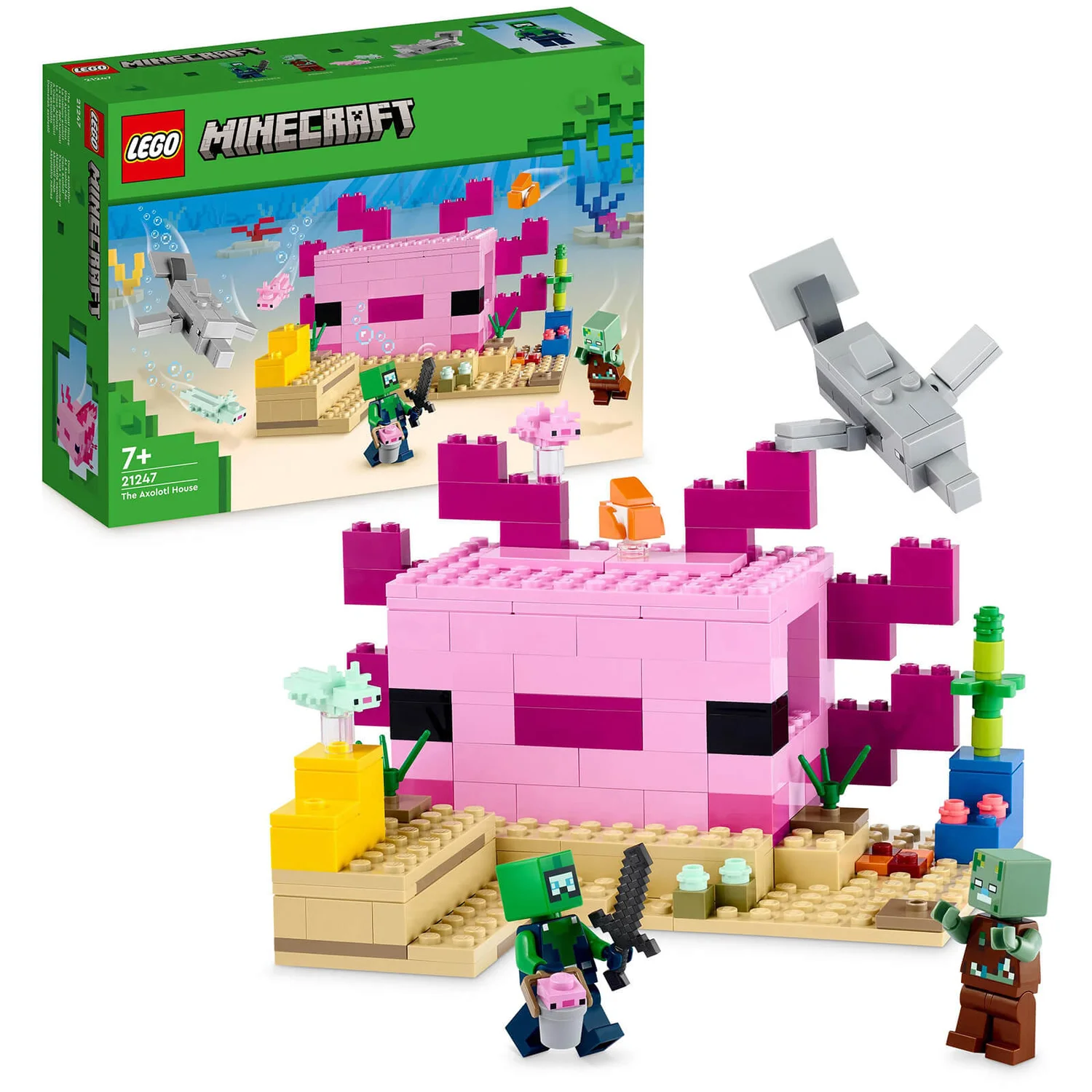 LEGO Minecraft The Axolotl House Building Toy 21247