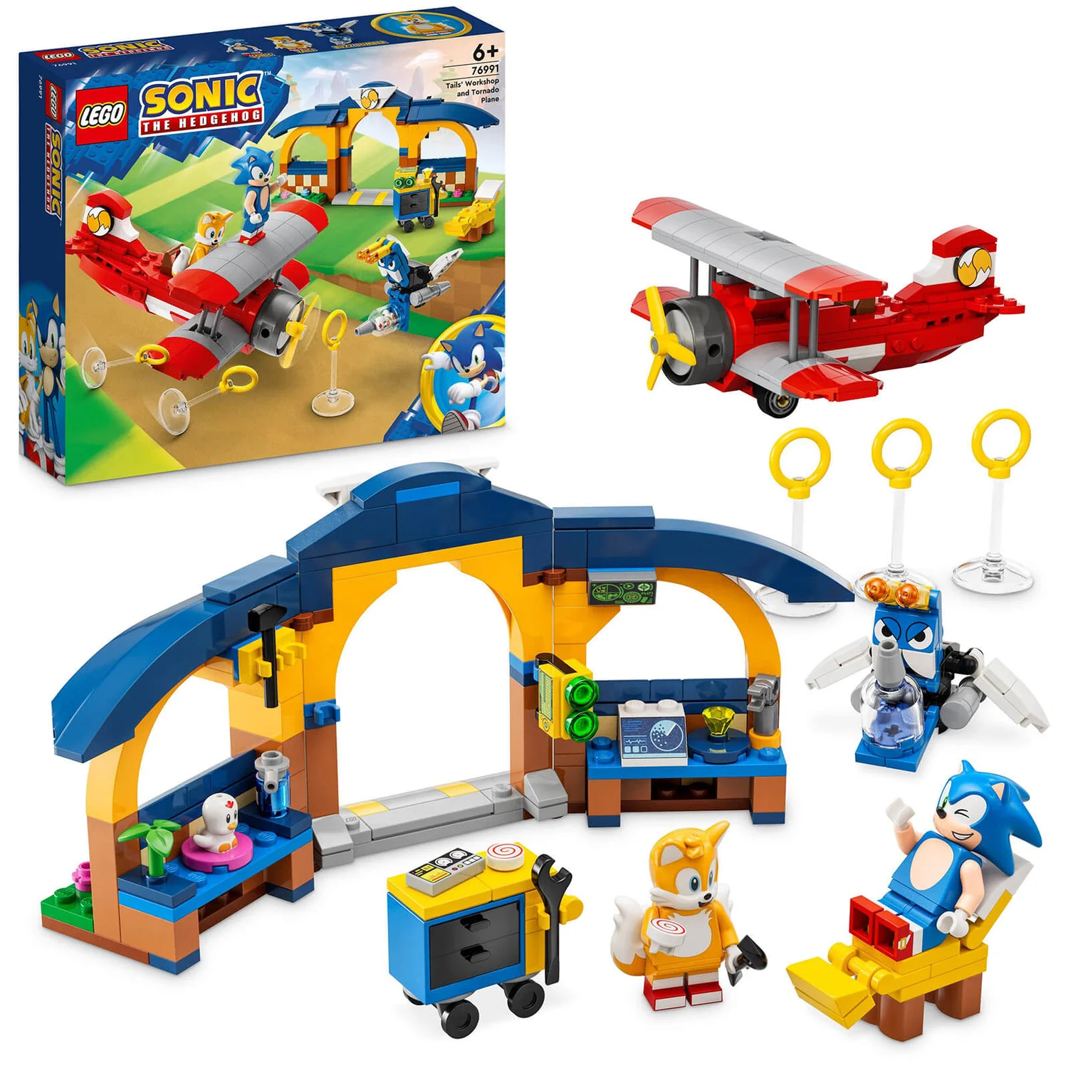 LEGO Sonic the Hedgehog Tails' Workshop and Tornado Plane 76991
