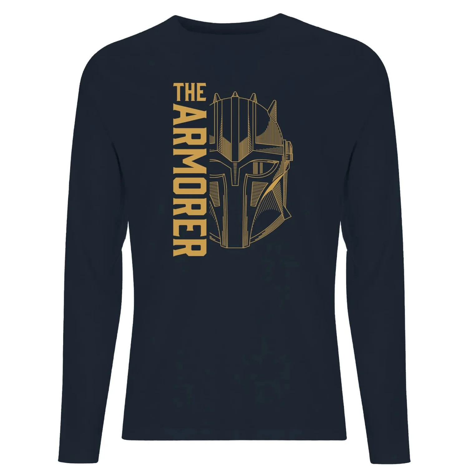 Star Wars The Mandalorian The Armorer Men's Long Sleeve T-Shirt - Navy