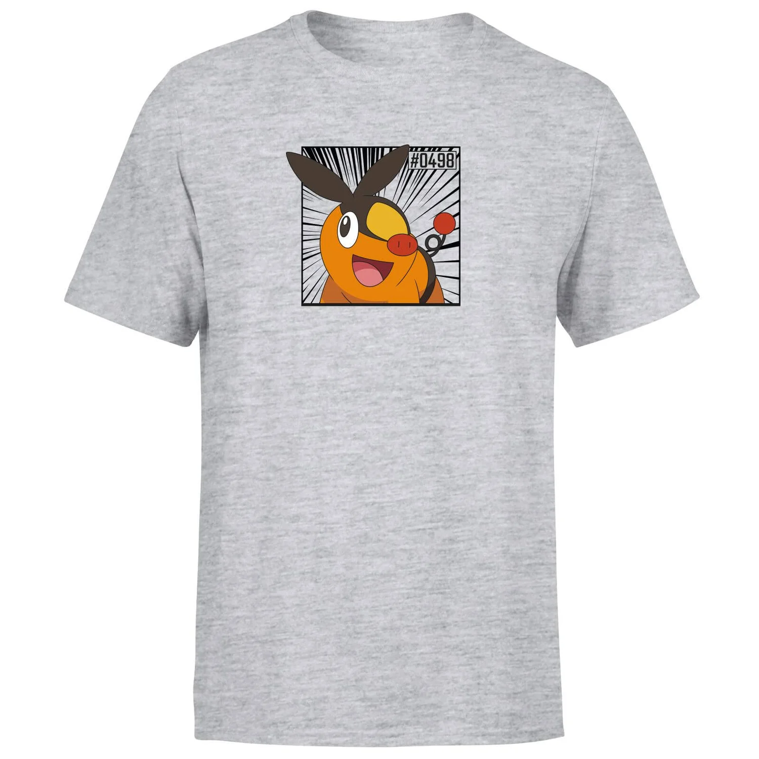 Pokemon Tepig Men's T-Shirt - Grey