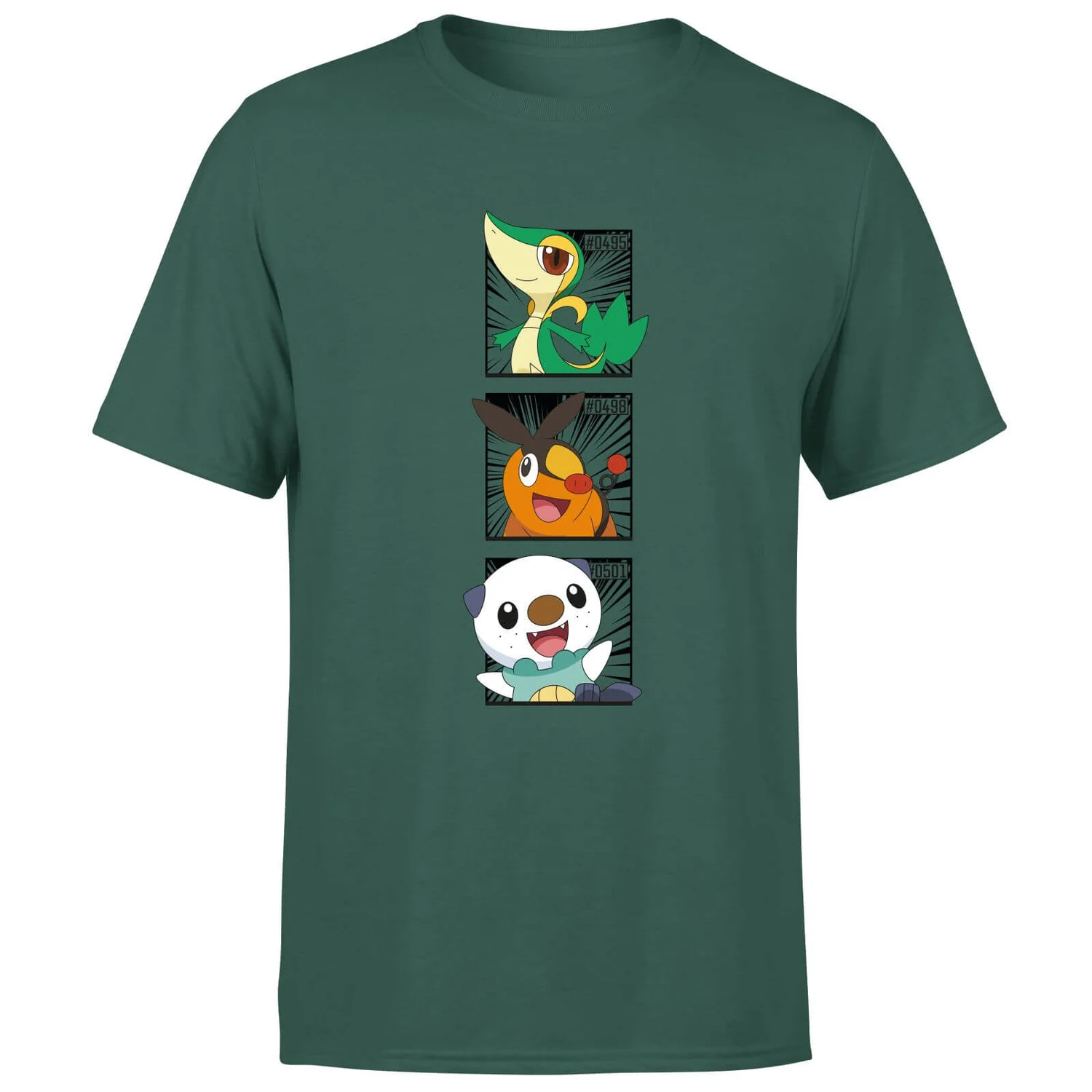 Pokemon Generation 5 Starters Men's T-Shirt - Green