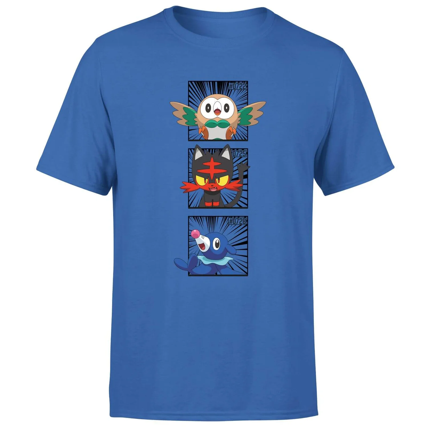 Pokemon Generation 7 Starters Men's T-Shirt - Blue