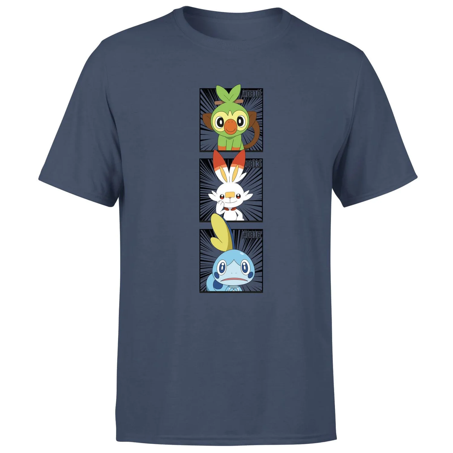 Pokemon Generation 8 Starters Men's T-Shirt - Navy
