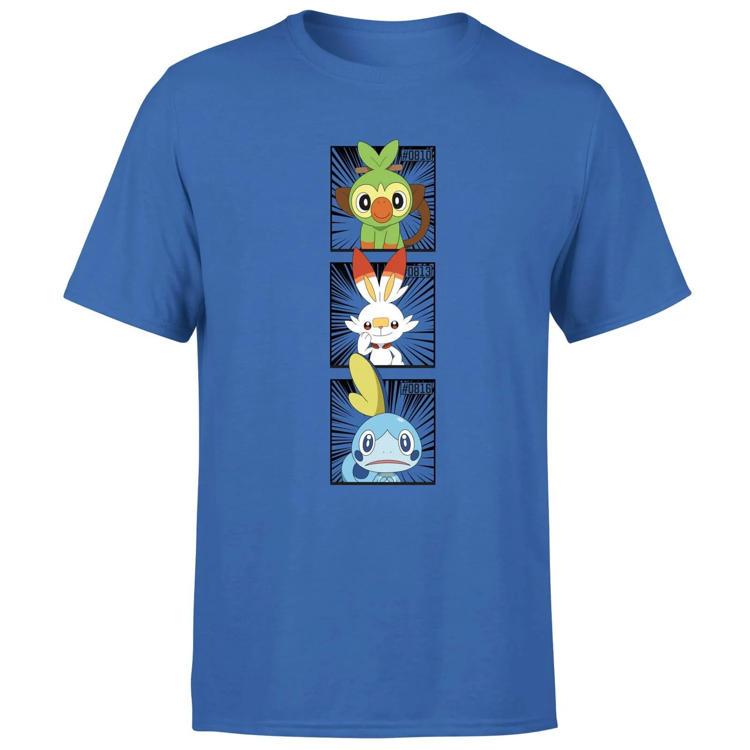 Pokemon Generation 8 Starters Men's T-Shirt - Blue