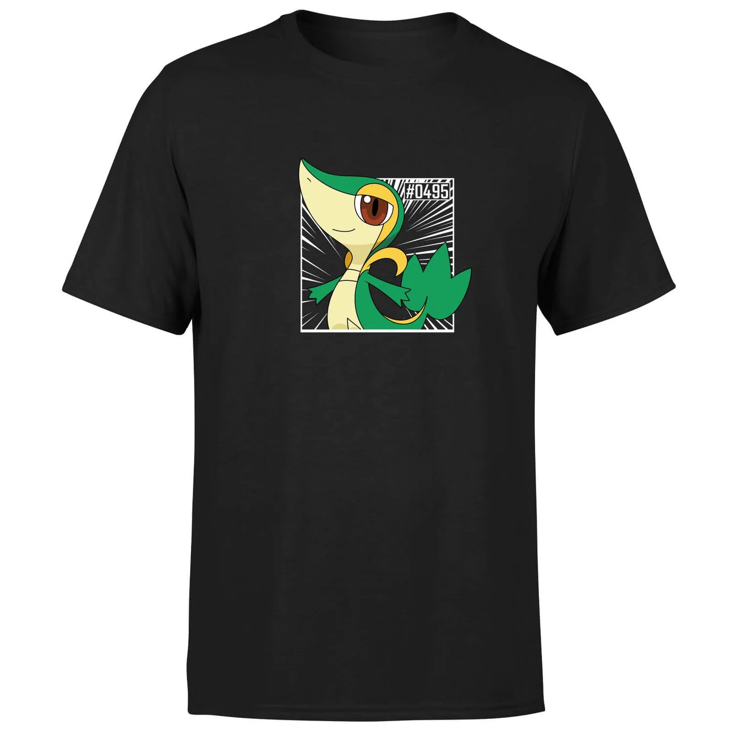 Pokemon Snivy Men's T-Shirt - Black