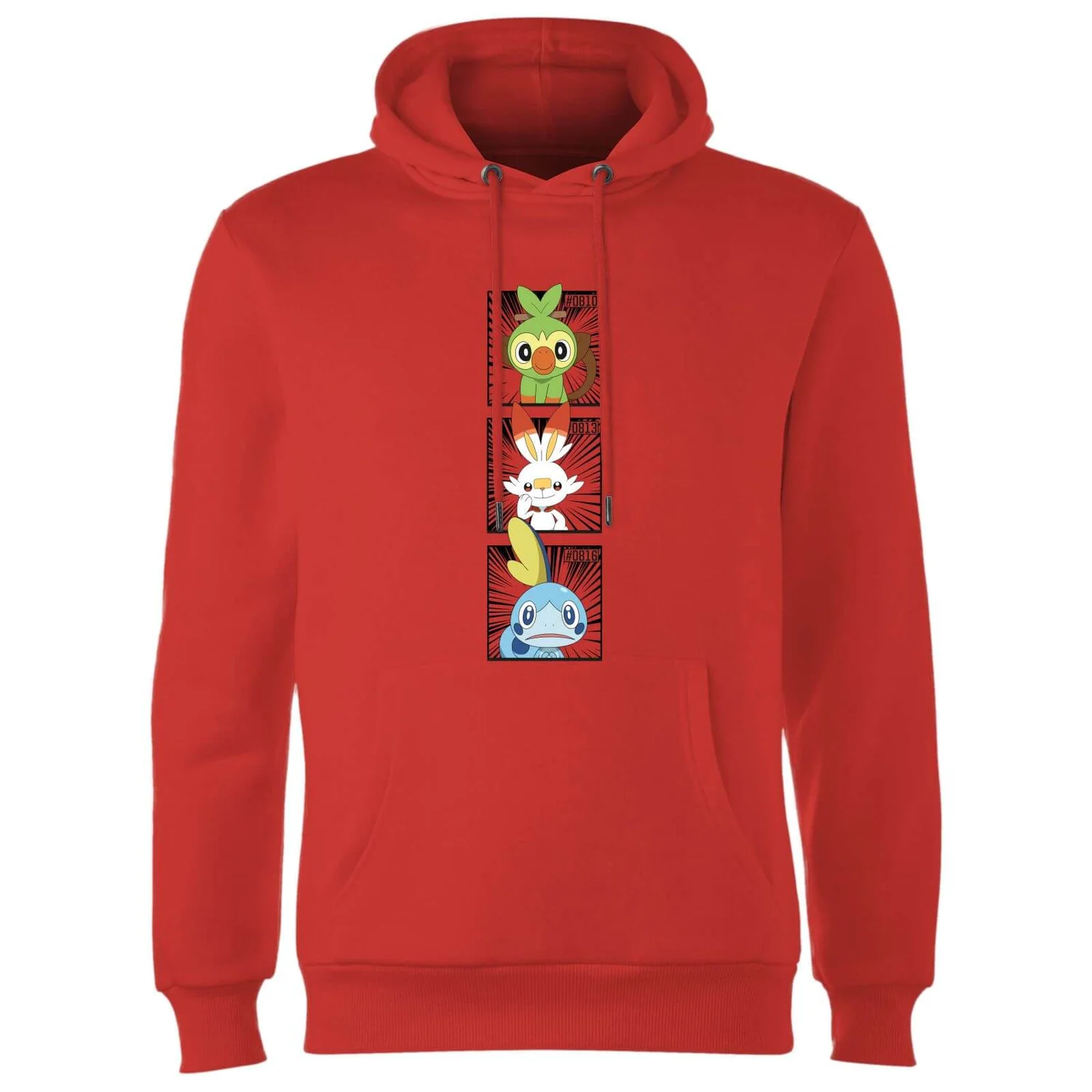 Pokemon Generation 8 Starters Hoodie - Red