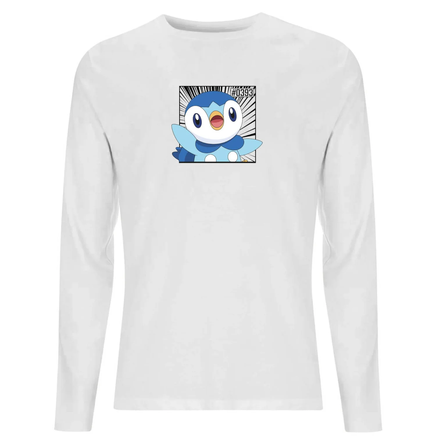 Pokemon Piplup Men's Long Sleeve T-Shirt - White