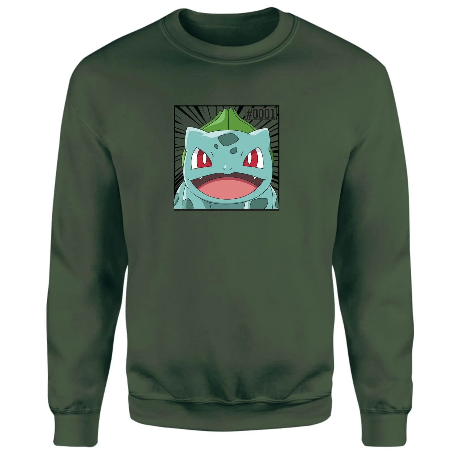 Pokémon Pokédex Bulbasaur #0001 Sweatshirt - Green
